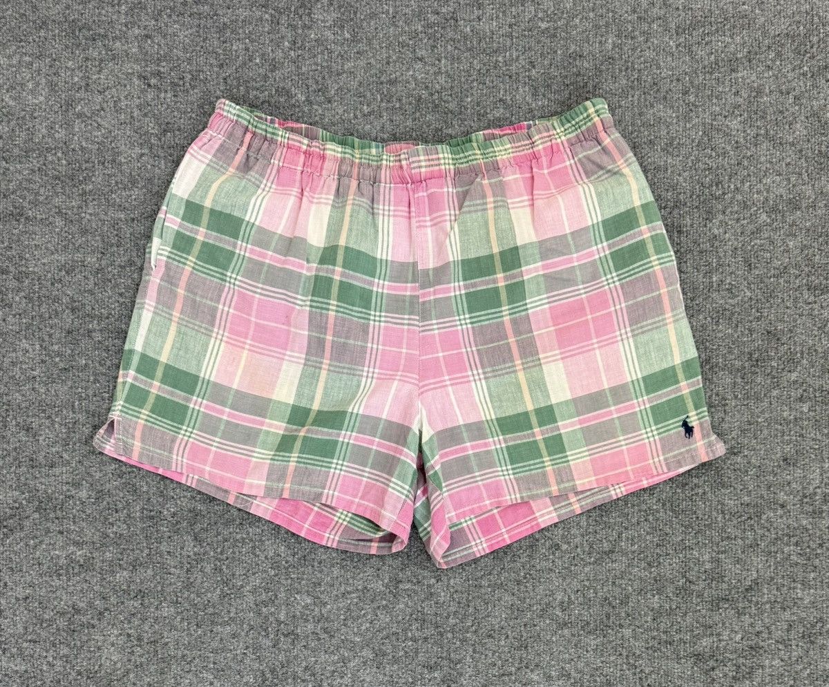 Polo Ralph Lauren Vintage Polo Ralph Lauren Plaid Swim Trunks L Cotton Size US 38 / EU 54 - 1 Thumbnail