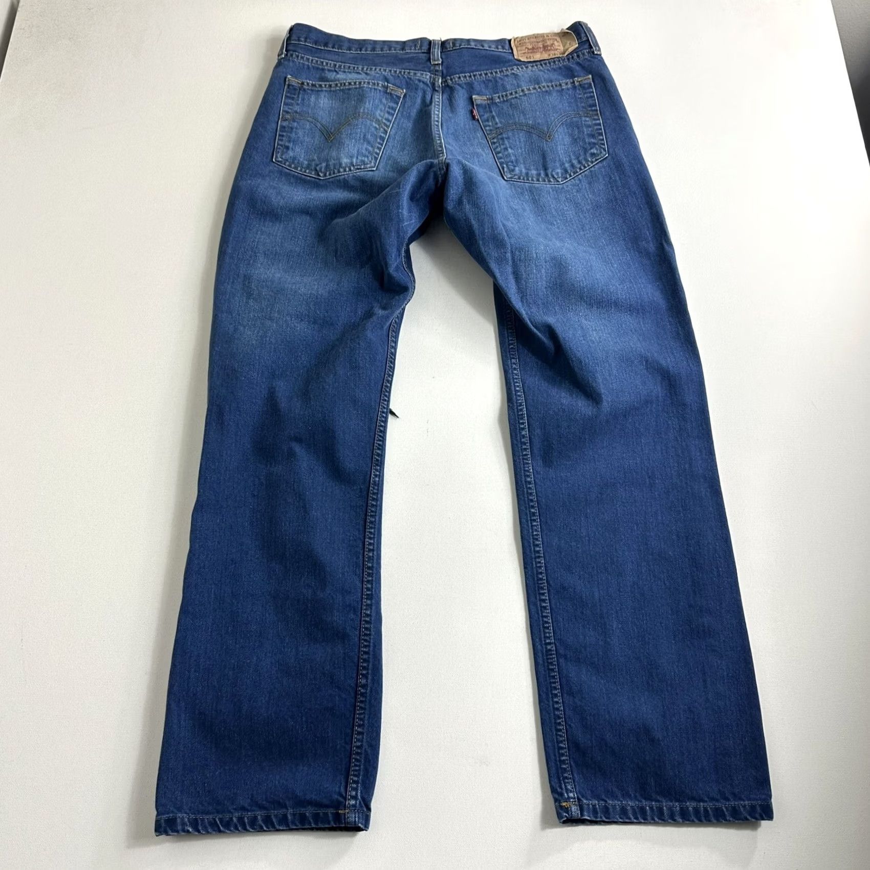 Levi's VINTAGE Levi's 501xx Jeans Men 36x30 Blue Distressed Straight Leg Button Fly USA Made In USA Mens Straight Jeans Size US 36 / EU 52 - 2 Thumbnail