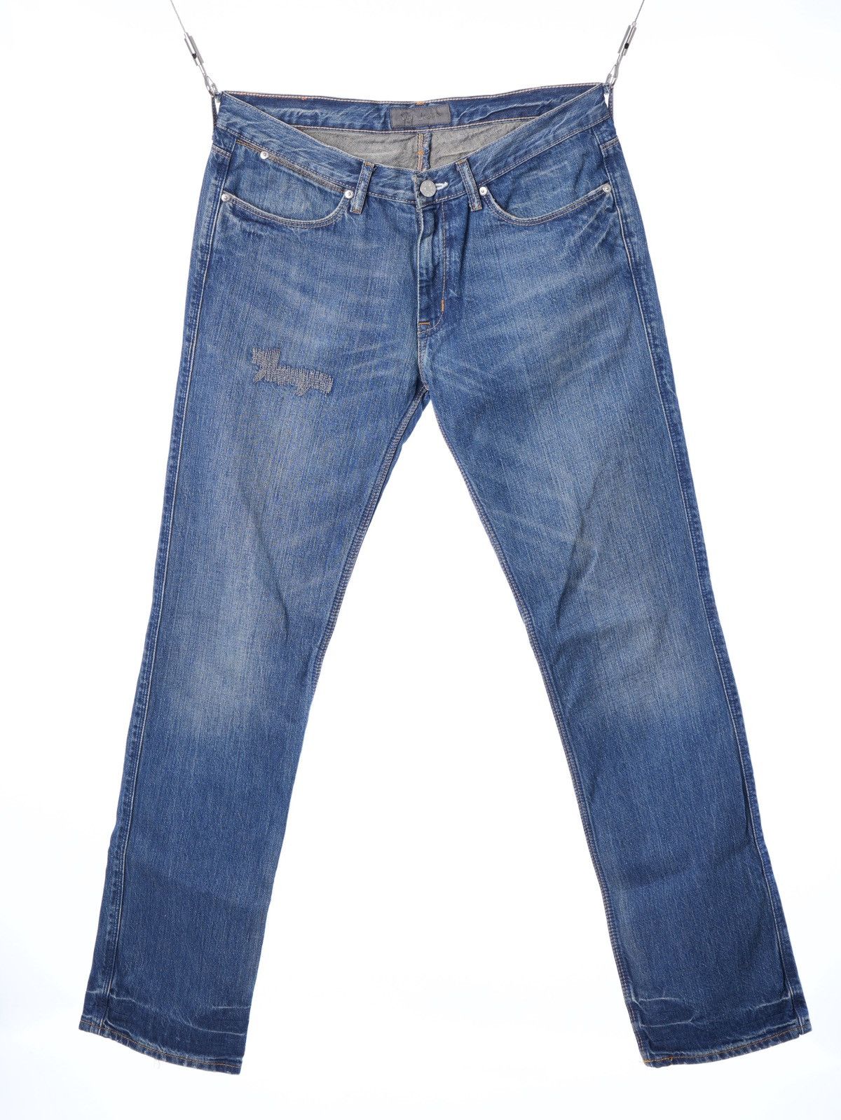 Acne Studios Acne Studios Max Lost Found Navy Straight Fit Jeans Vintage Size US 34 / EU 50 - 3 Thumbnail