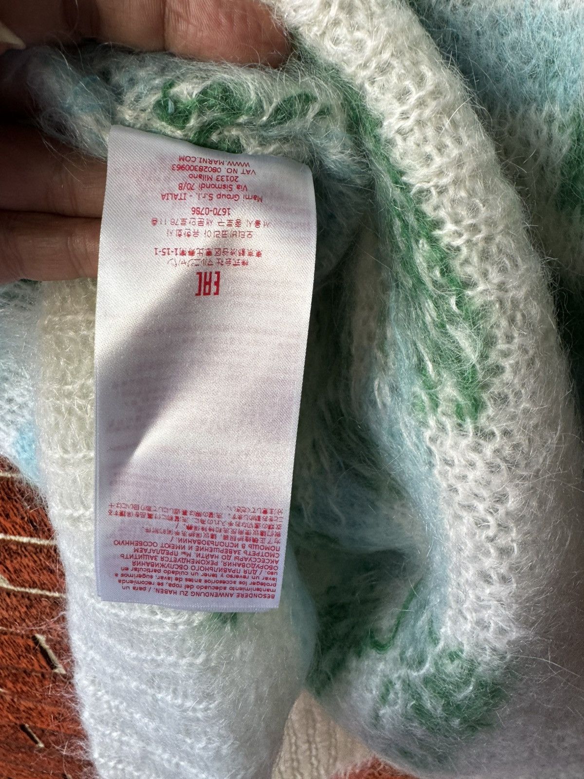 Marni MARNI Mohair yarn wool V-Neck men vest stone white 40/50 Size US M / EU 48-50 / 2 - 7 Thumbnail