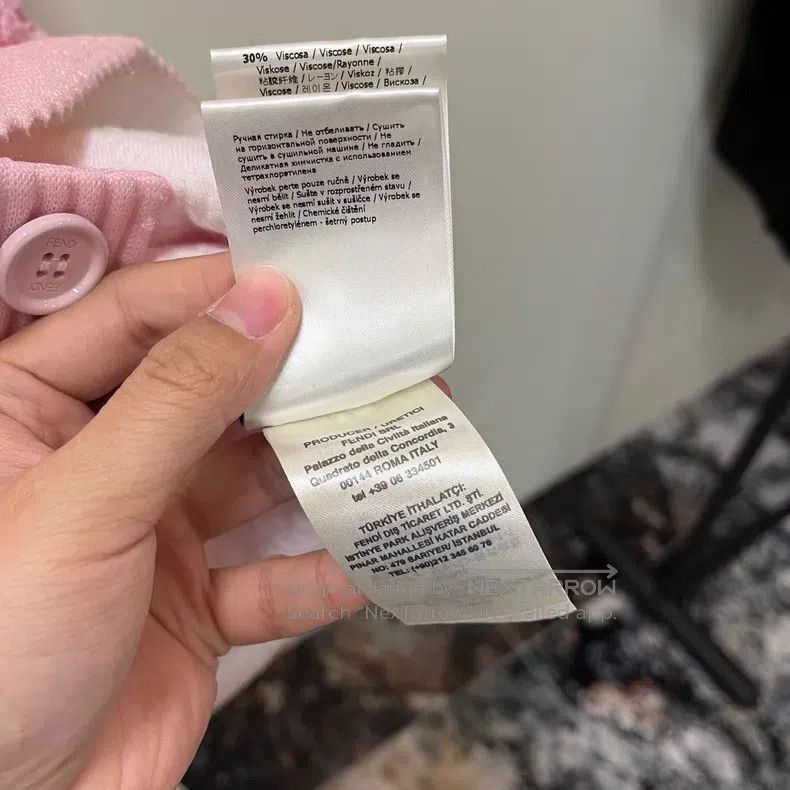 Fendi Fendi Runway show piece, cherry blossom pink embossed visc Size XS / US 0-2 / IT 36-38 - 9 Thumbnail