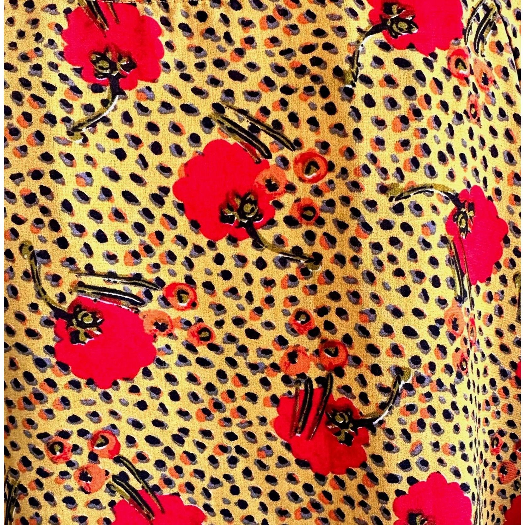 Other Umgee Leopard Print Top Poppies Small Flutter Sleeves Size S / US 4 / IT 40 - 8 Thumbnail