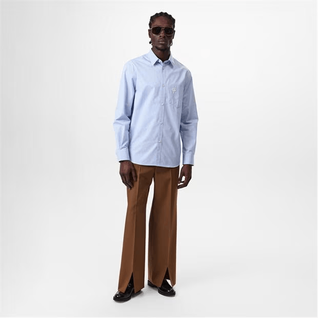 Gucci Embroidered Poplin Oxford Shirt Size US L / EU 52-54 / 3 - 5 Thumbnail
