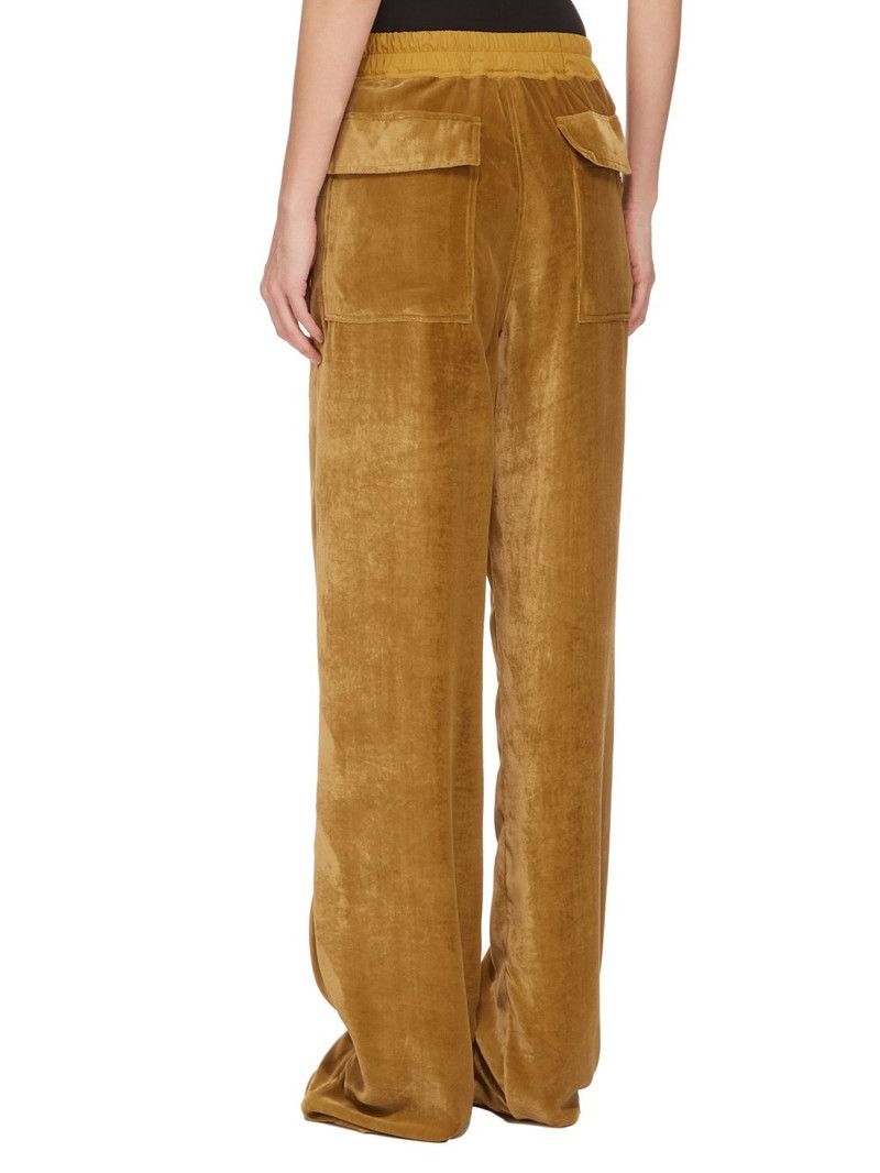 Rick Owens o1y0126 Velvet Sweatpant in Camel Size 27" / US 4 / IT 40 - 3 Thumbnail