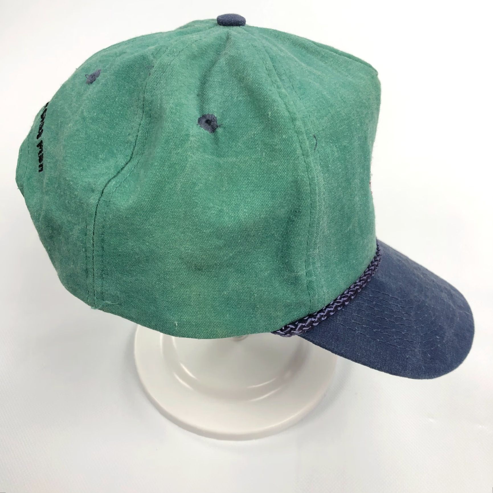 Doublet VINTAGE Cobra Snapback Hat Men One Size Green Rope Double Snap Adjustable 90s Classic Fishing Camouflage Size ONE SIZE - 4 Thumbnail