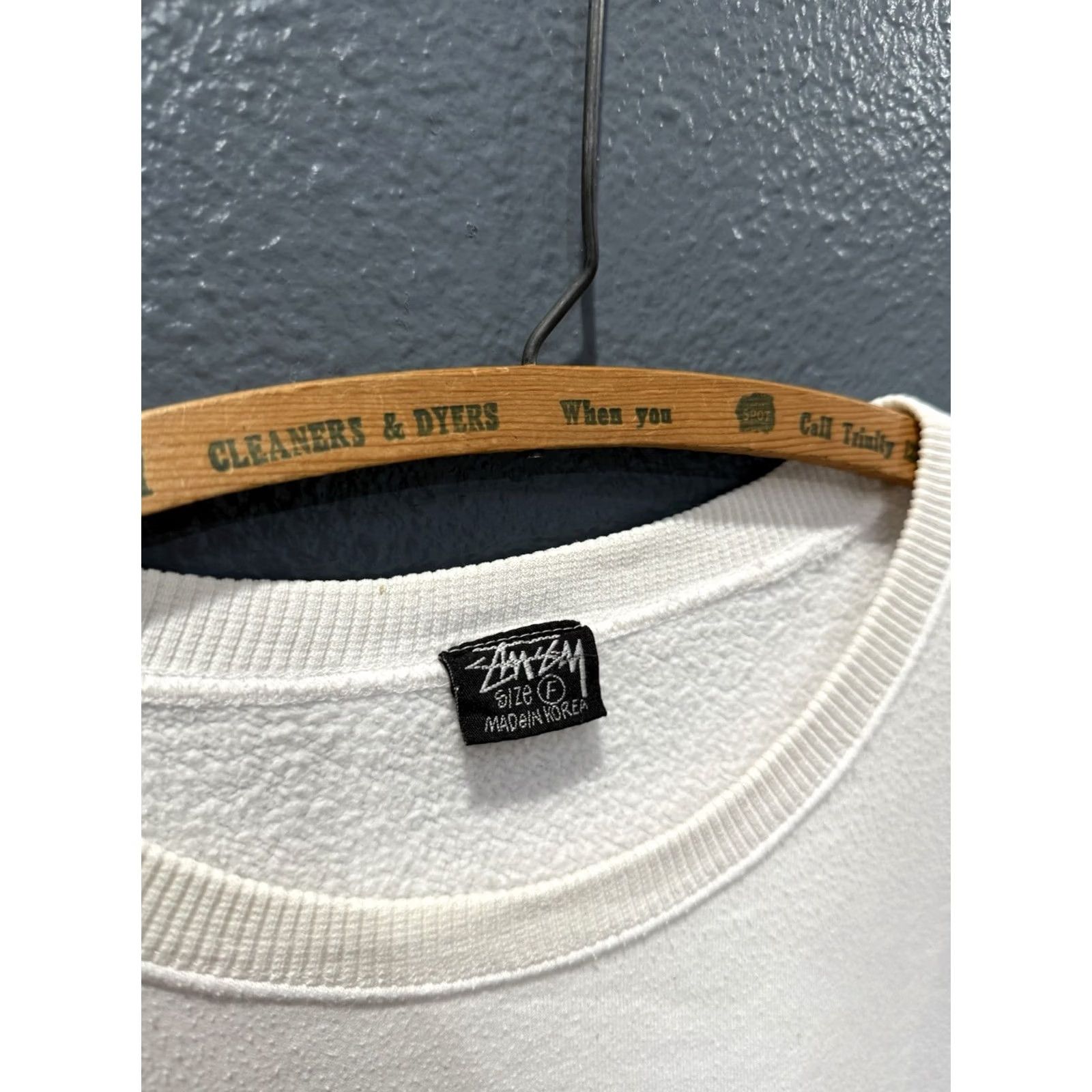 Vintage VINTAGE Stussy Sweatshirt 80s White Men XL Irie Vibrations International Pullover Boys/Mens? Size US XL / EU 56 / 4 - 2 Thumbnail