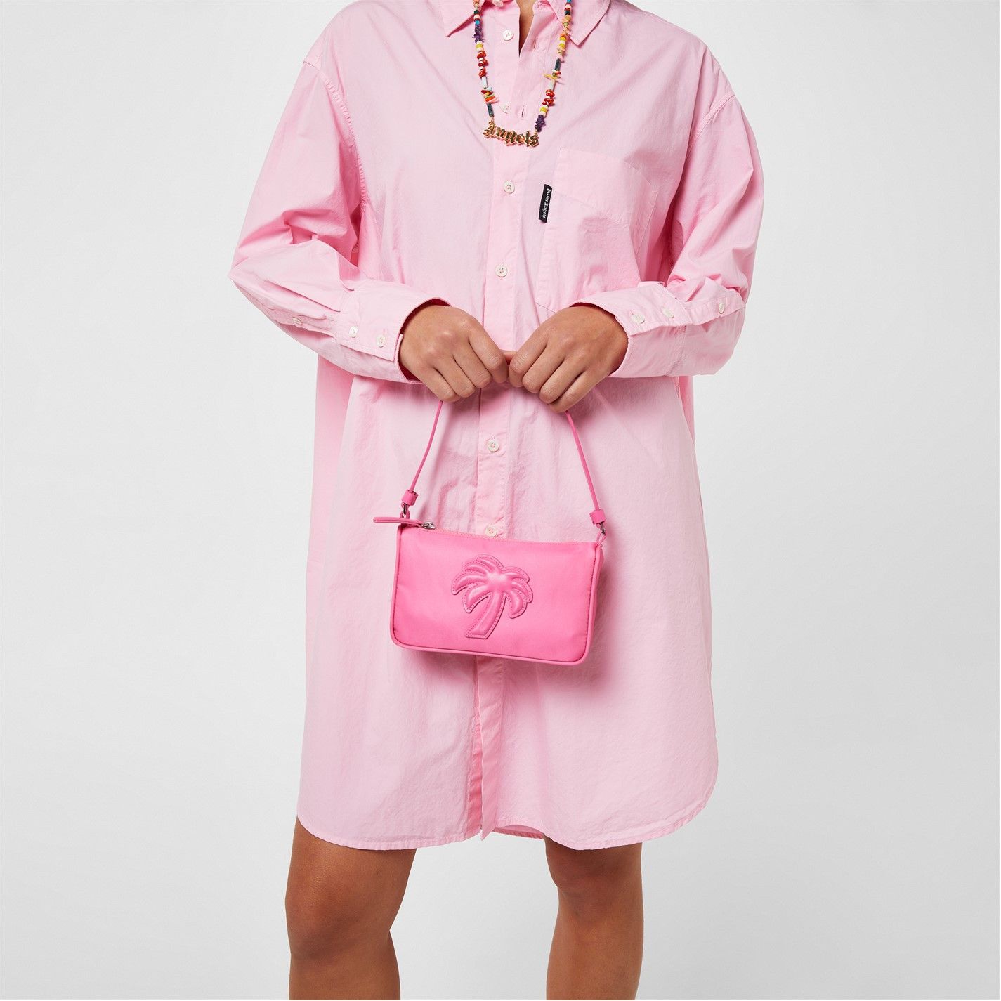 Palm Angels o1g2r1mq0325 Size: OS / Nylon Pouch Bag in Pink Size ONE SIZE - 2 Thumbnail