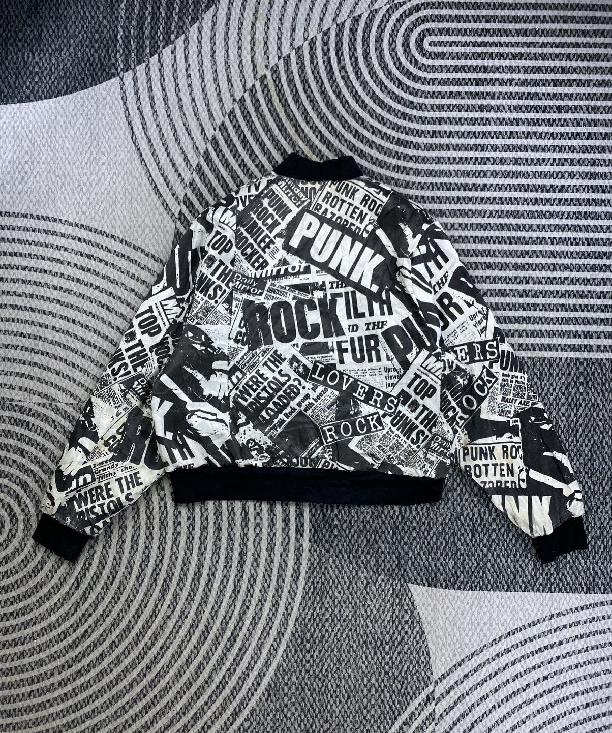 Super Lovers RARE❗️Super Lovers Punk Rock AOP Reversible Bomber Jacket Size US L / EU 52-54 / 3 - 3 Thumbnail