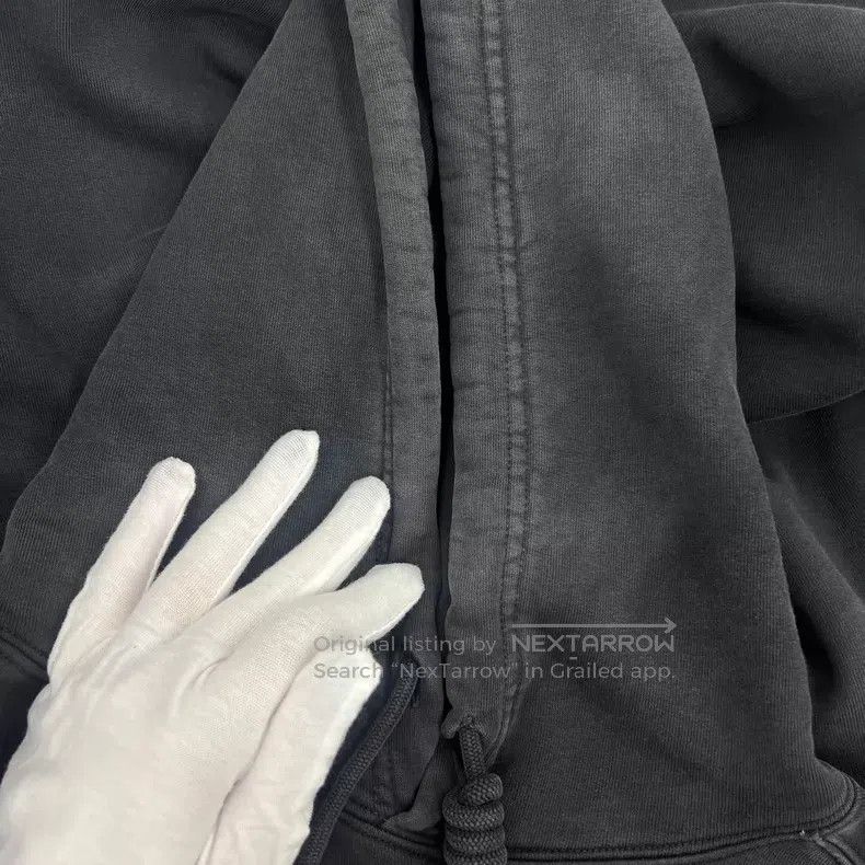 Balenciaga Balenciaga Gray logo embroidery cotton hooded drawstring l Size US L / EU 52-54 / 3 - 9 Thumbnail