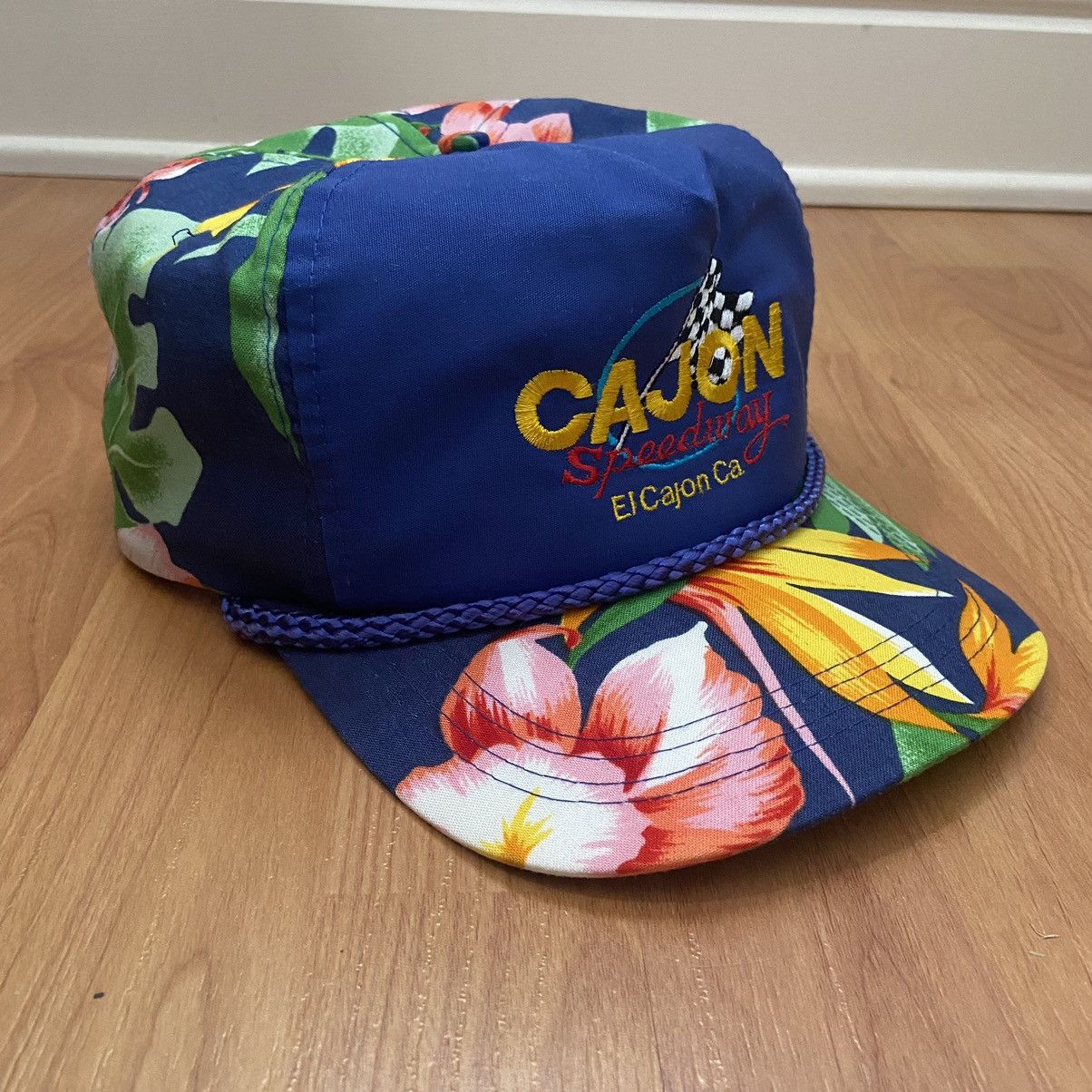 Vintage Vintage Cajon Speedway Tropical Logo Snapback Hat Size ONE SIZE - 3 Thumbnail