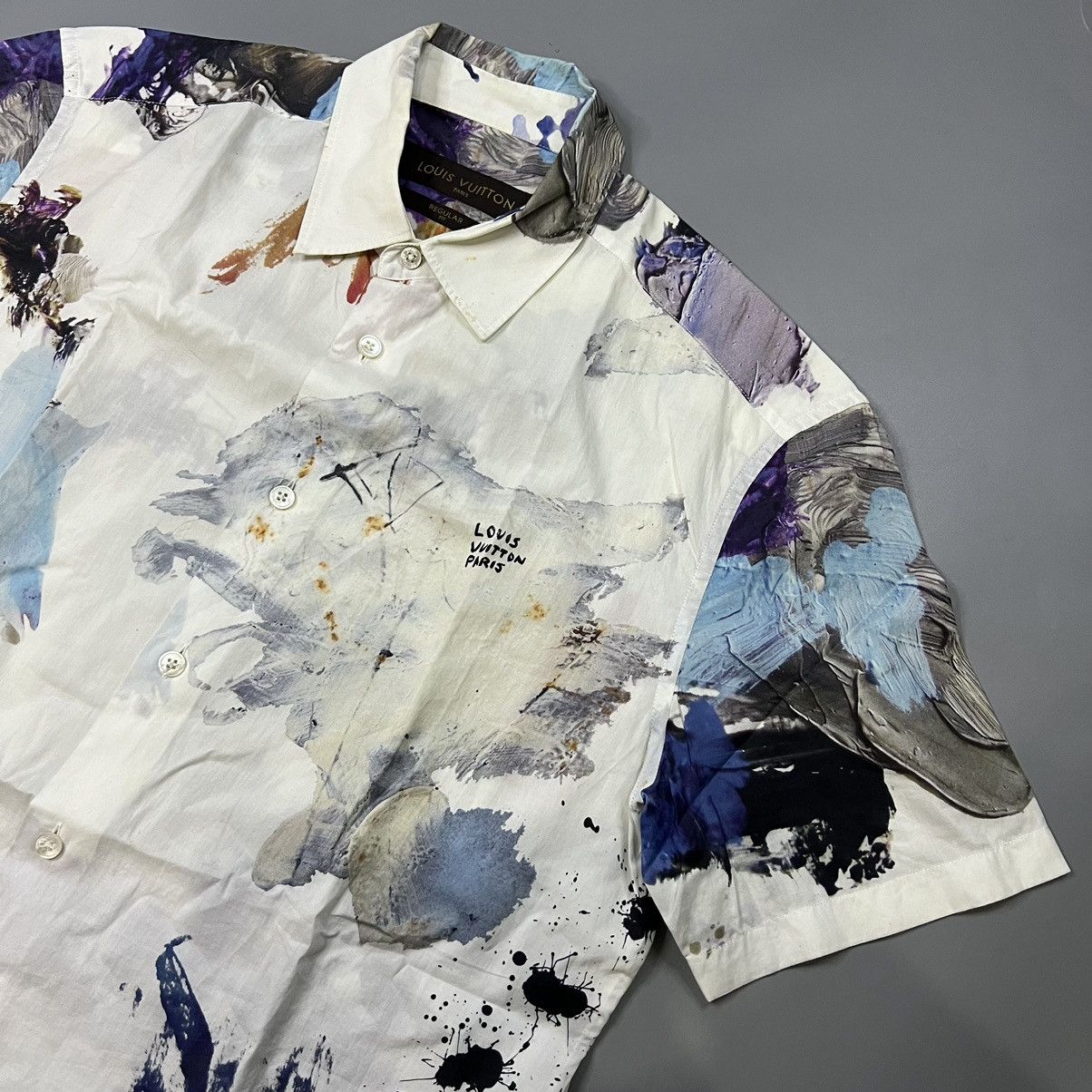 Louis Vuitton Louis Vuitton - 2017 Paint Splatter Print Shirt Size US XS / EU 42 / 0 - 9 Thumbnail