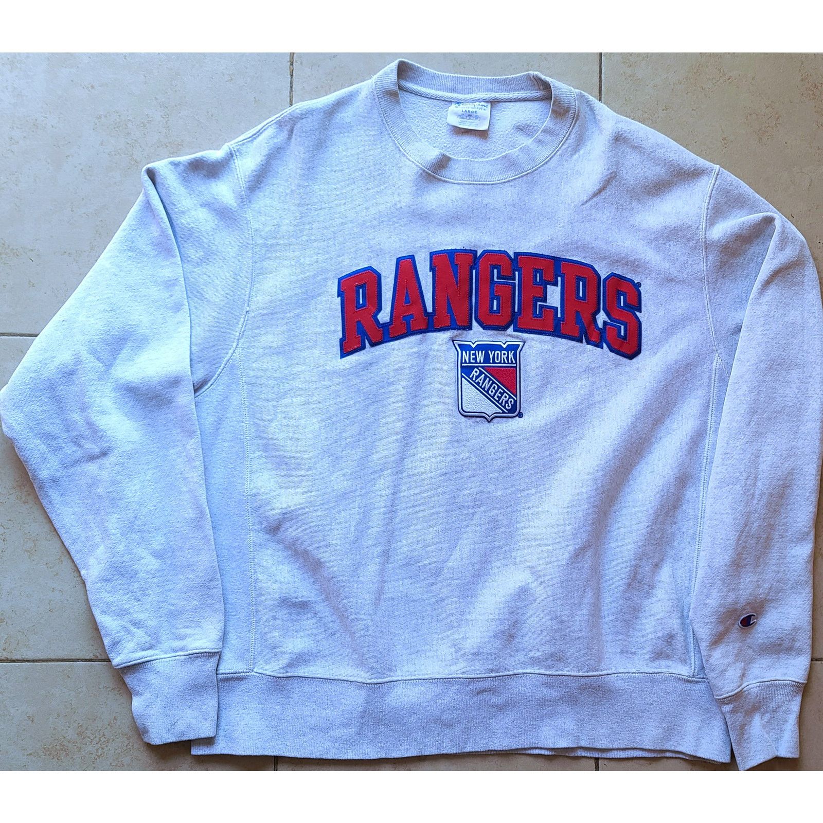 Champion × NHL New York Rangers 90s Reverse WEAVE Embroidered L NHL vintage Size US L / EU 52-54 / 3 - 2 Thumbnail