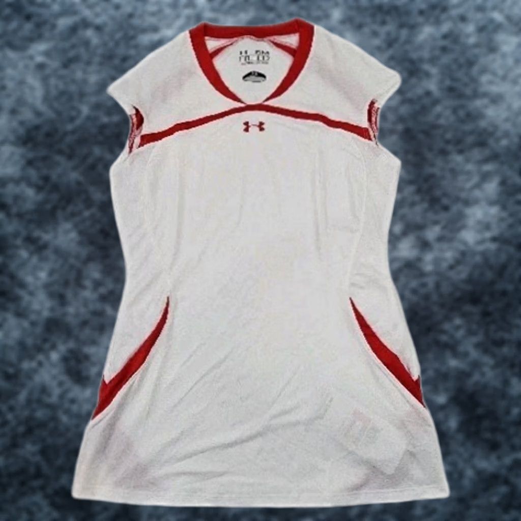 Under Armour Under Armour Volleyball Jersey Cap Sleeve White S Fitted Damen Shirt Size S / US 4 / IT 40 - 1 Thumbnail