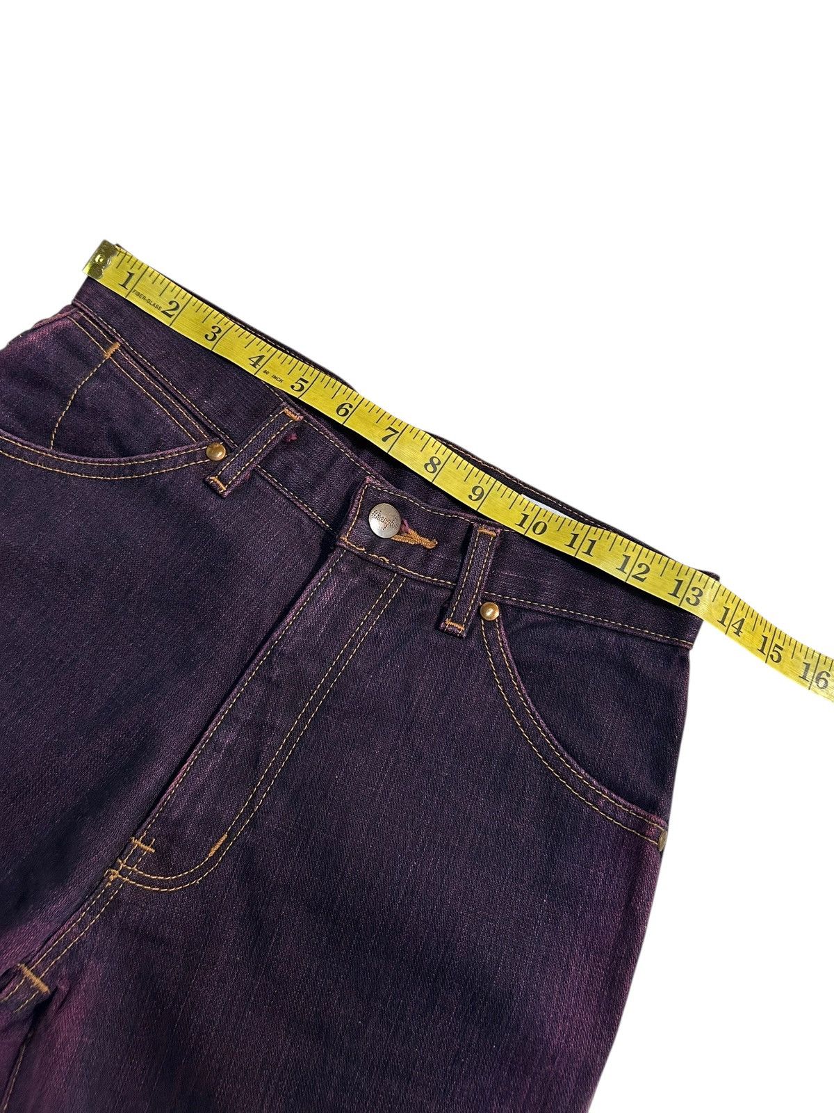 Kapital × Vintage × Wrangler FLARE WRANGLER VINTAGE JAPANESE PUNK DENIM JEANS Size US 27 - 11 Thumbnail