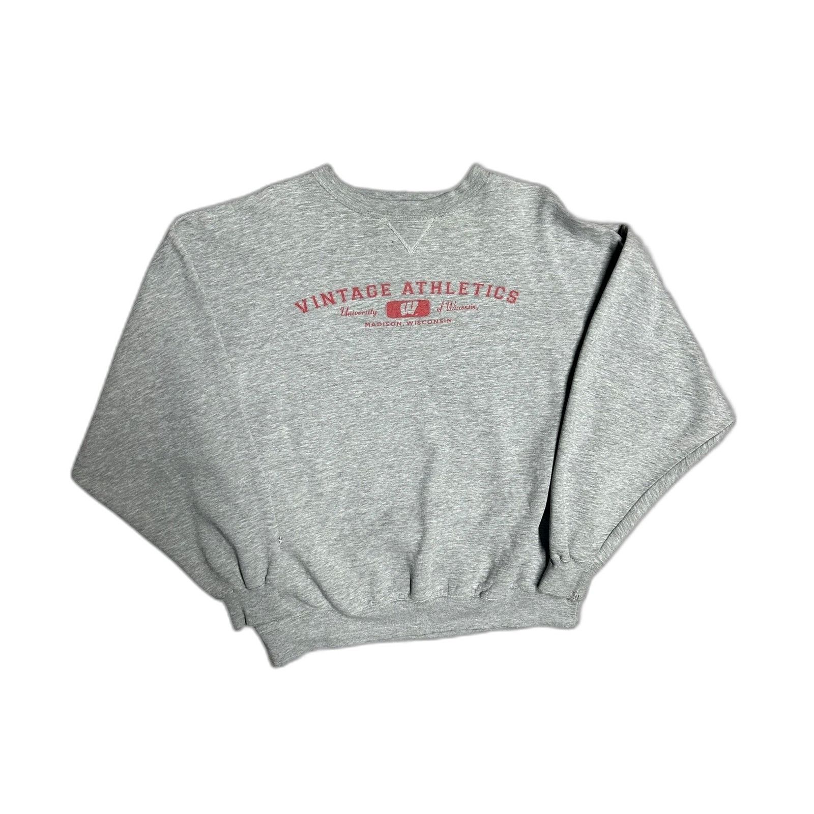Vintage Vintage 90's Wisonsins University Gear For Sports Sweatshirt Size US XL / EU 56 / 4 - 1 Thumbnail