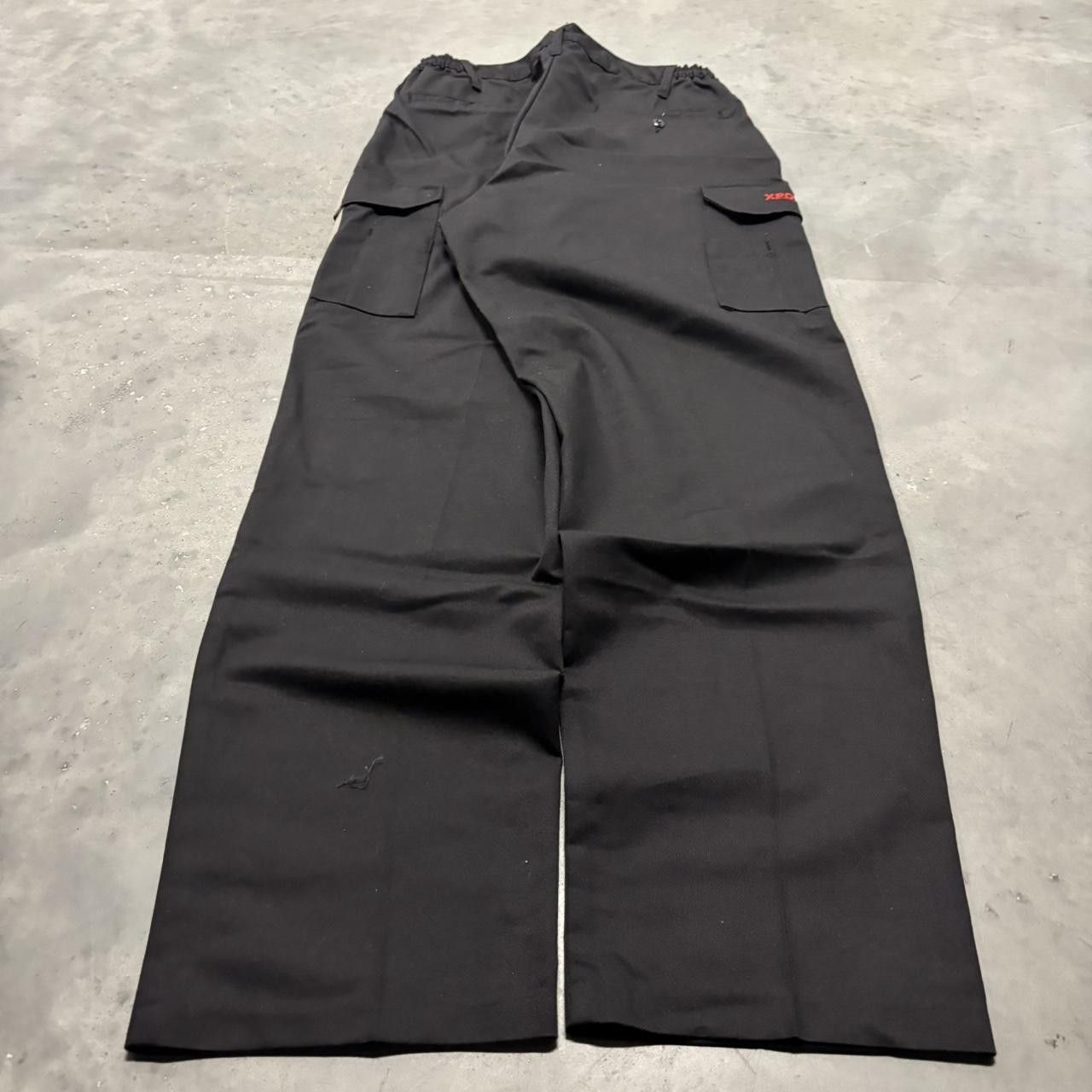Japanese Brand × Vintage Crazy Vintage Y2K/2000s Black Streetwear Workwear Essential Cargo Pants! Size US 32 / EU 48 - 4 Thumbnail
