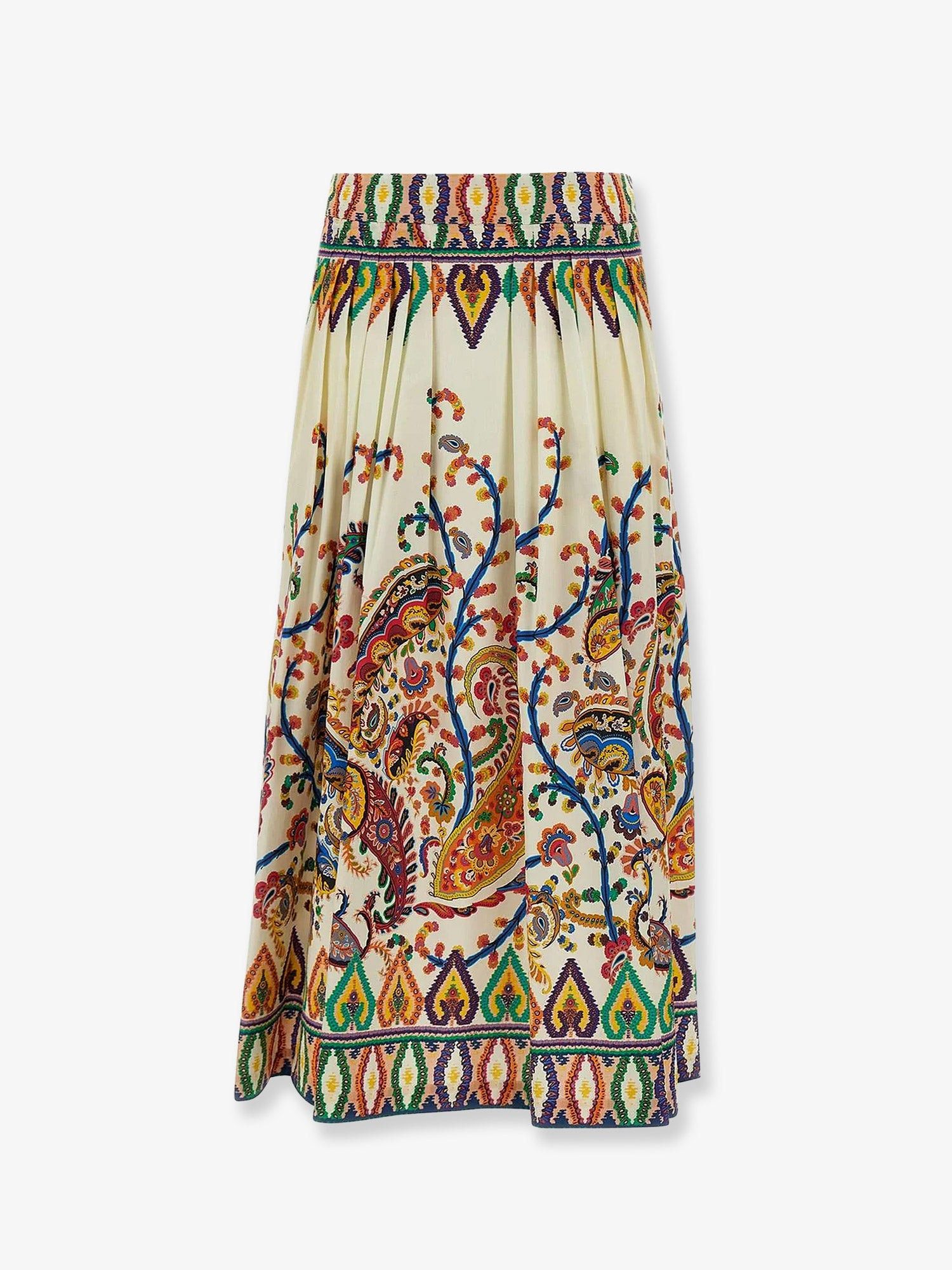 Etro Multicolor Cotton Skirt Size 32" / US 10 / IT 46 - 1 Thumbnail