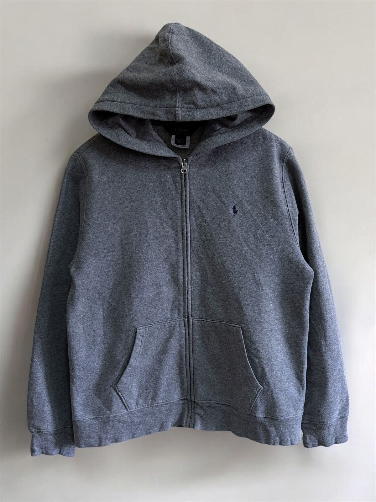 Polo Ralph Lauren Polo Ralph Lauren Grey Heather Pony Logo Zip Up Hoodie L Size US S / EU 44-46 / 1 - 1 Thumbnail