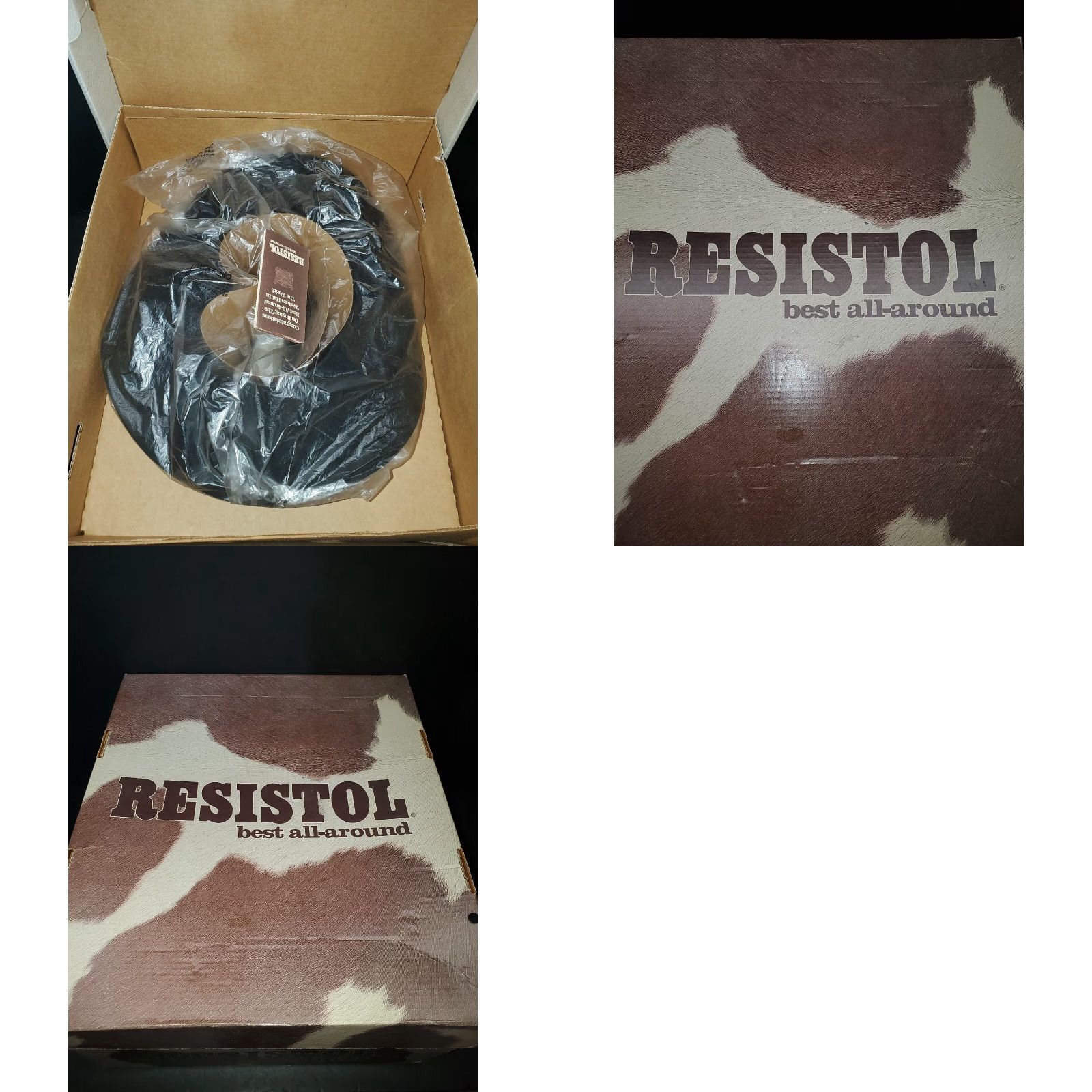 George VINTAGE Resistol George Strait Design 4X Beaver Felt Cowboy Hat Sz 6 3/4 Black Mens Cowboy Hat Size ONE SIZE - 10 Thumbnail