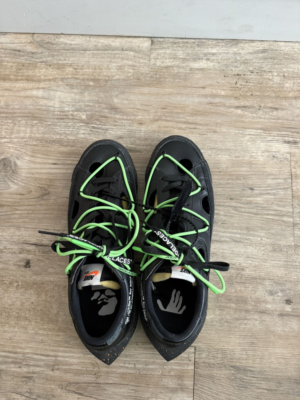 Nike × Off-White Blazer ‘Black Electro Green’ Size US 10.5 / EU 43-44 - 2 Thumbnail