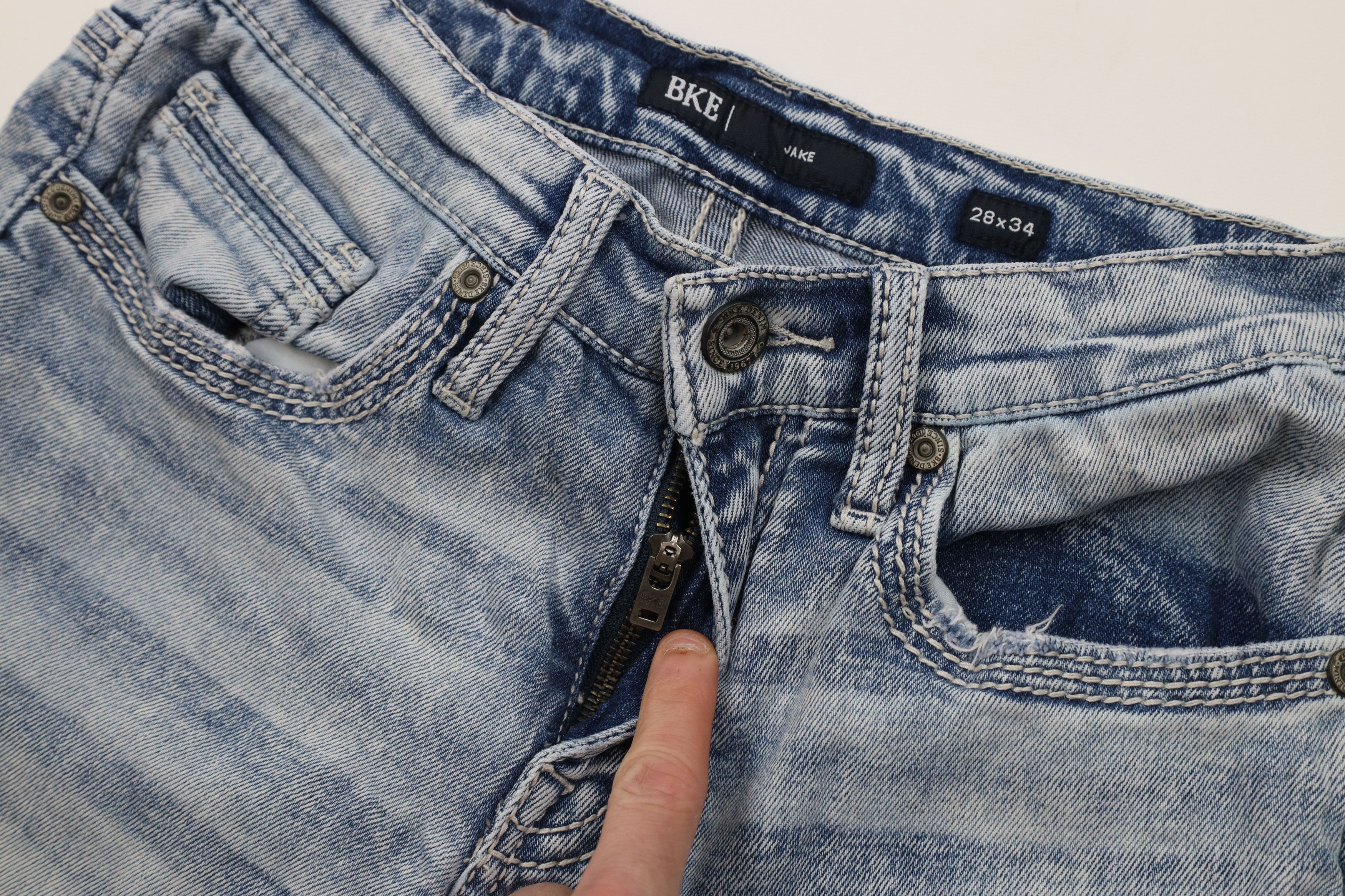 Vintage Buckle BKE Stitch Stretch Jake Bootcut Denim Jeans Acid Wash Size US 28 / EU 44 - 8 Thumbnail