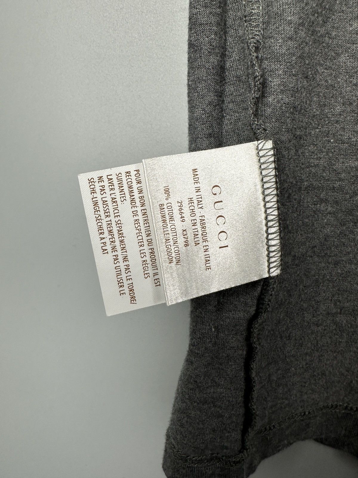 Gucci Gucci Big Logo T Shirt Tee Old Money Luxury Polo Size US M / EU 48-50 / 2 - 7 Thumbnail