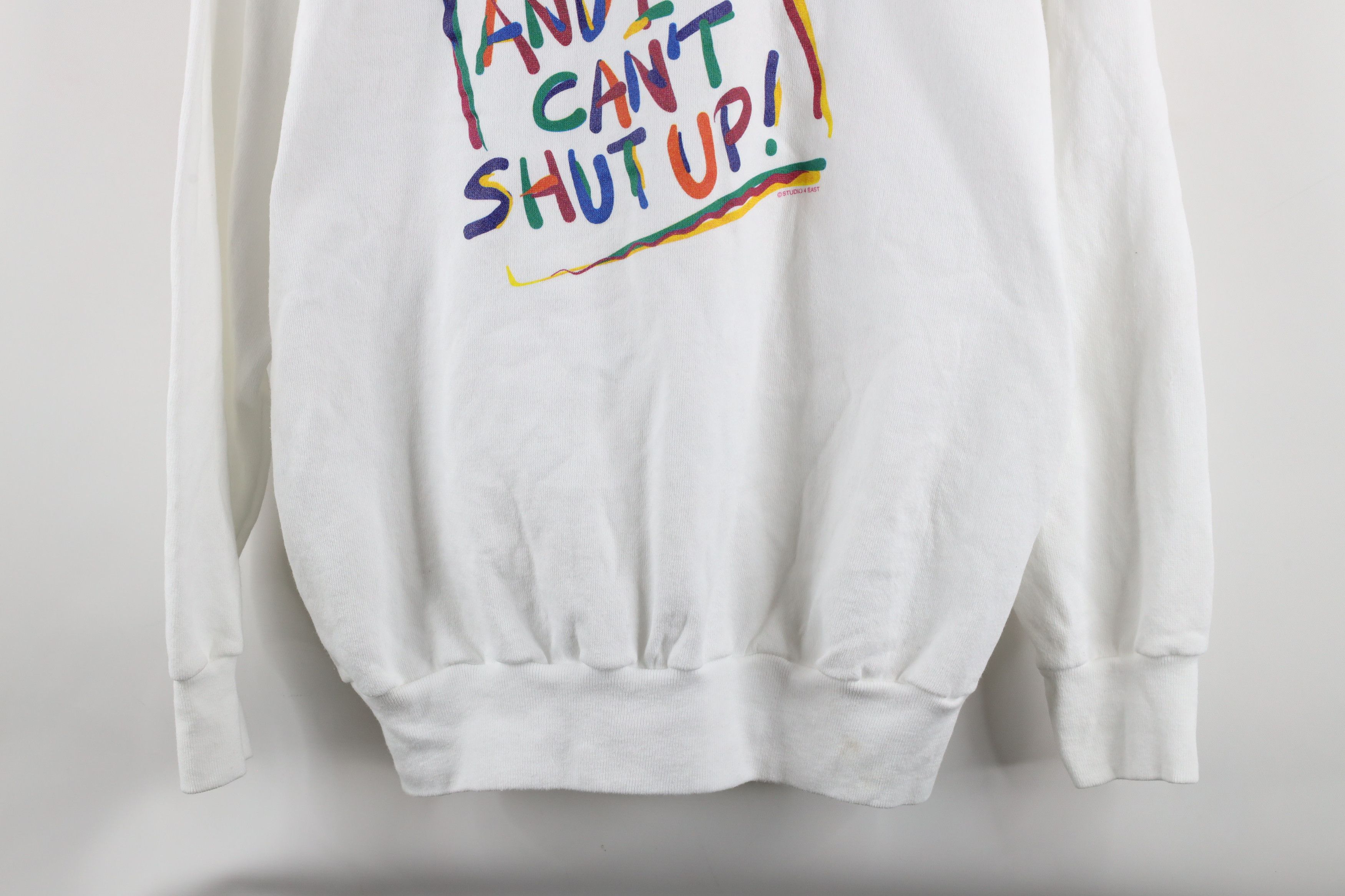 Vintage Vintage 90s Streetwear and I Can't Shut Up Sweatshirt Size US XL / EU 56 / 4 - 3 Thumbnail