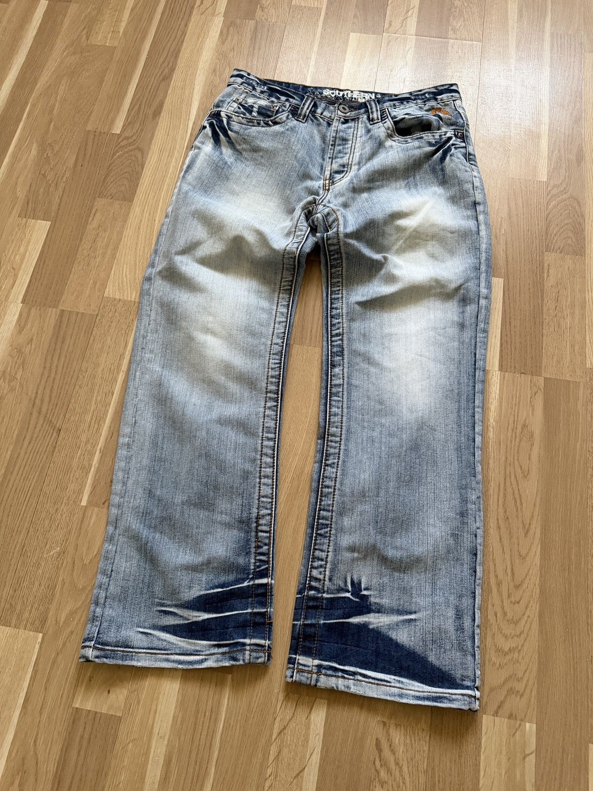 If Six Was Nine Vintage Baggy Faded Washed Y2K Jeans If Six Was Nine Style Size US 33 - 1 Thumbnail