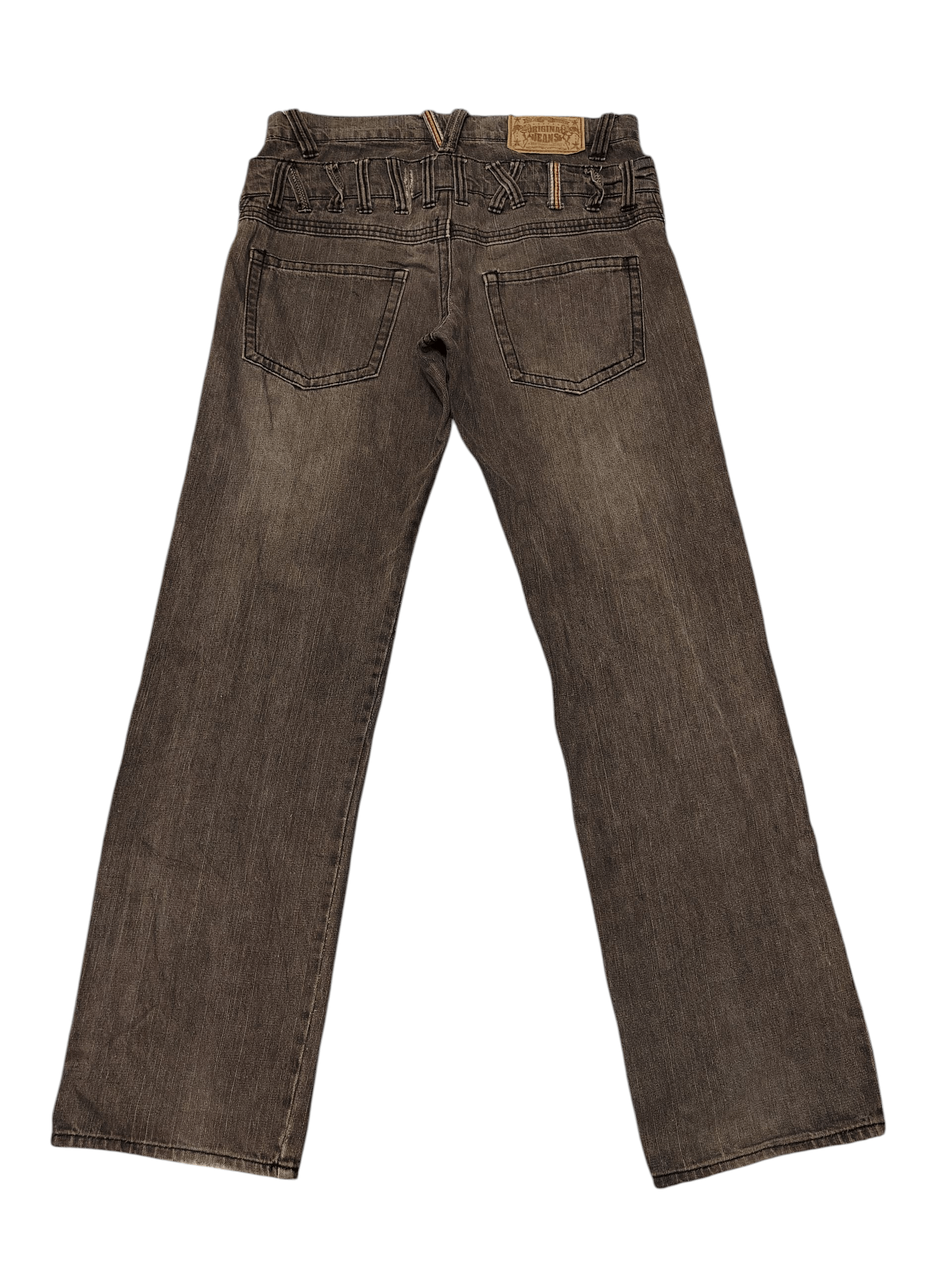 Who Decides War Vtg Japan Assured Joy Double Waist jeans Distressed Jeans Size US 32 / EU 48 - 2 Thumbnail