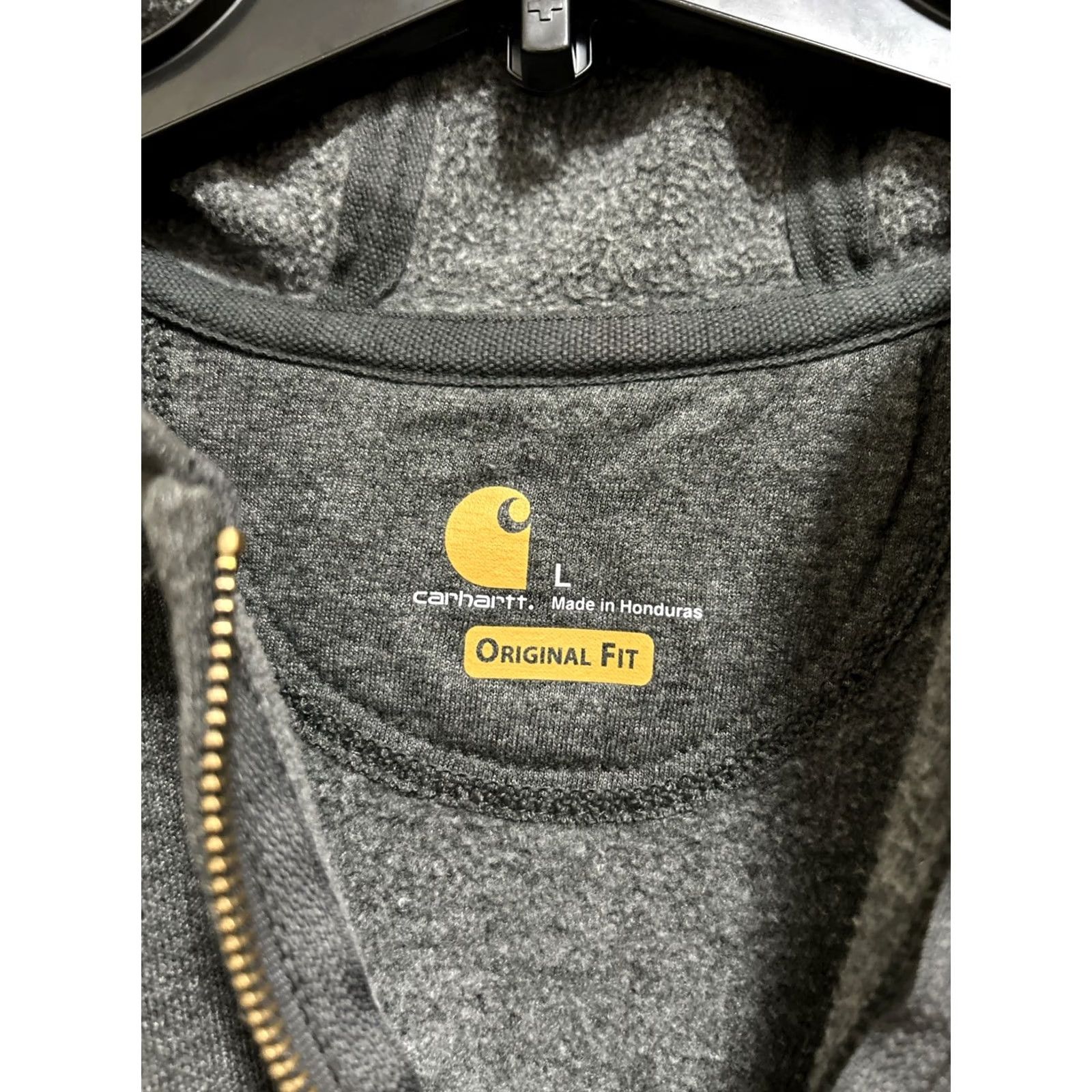 Carhartt Carhartt Hoodie Mens L Gray Original Fit Full Zip Sweatshirt K122 026 Size US L / EU 52-54 / 3 - 7 Thumbnail
