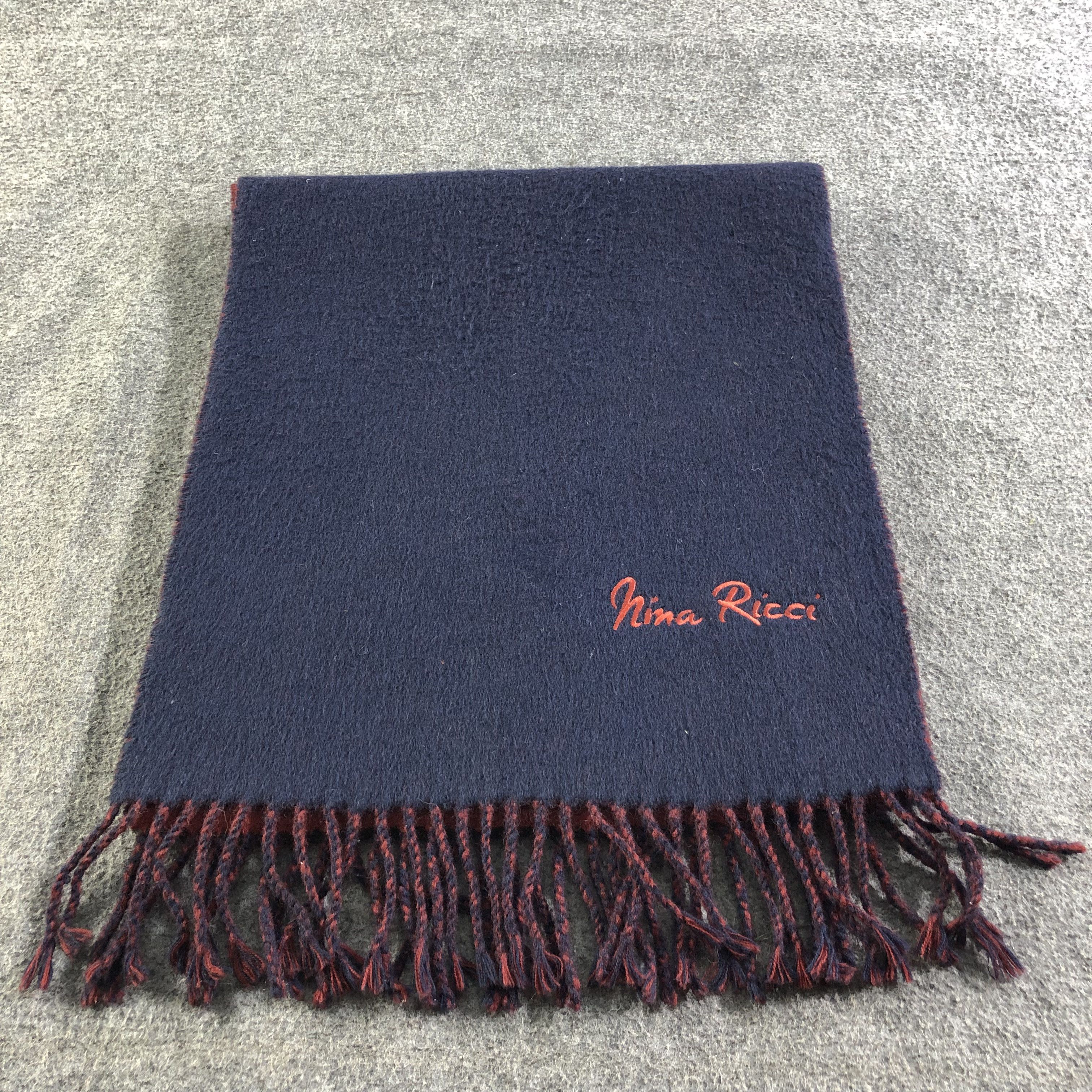 Nina Ricci Nina Ricci Wool Scarf Muffler V1972 Size ONE SIZE - 2 Thumbnail