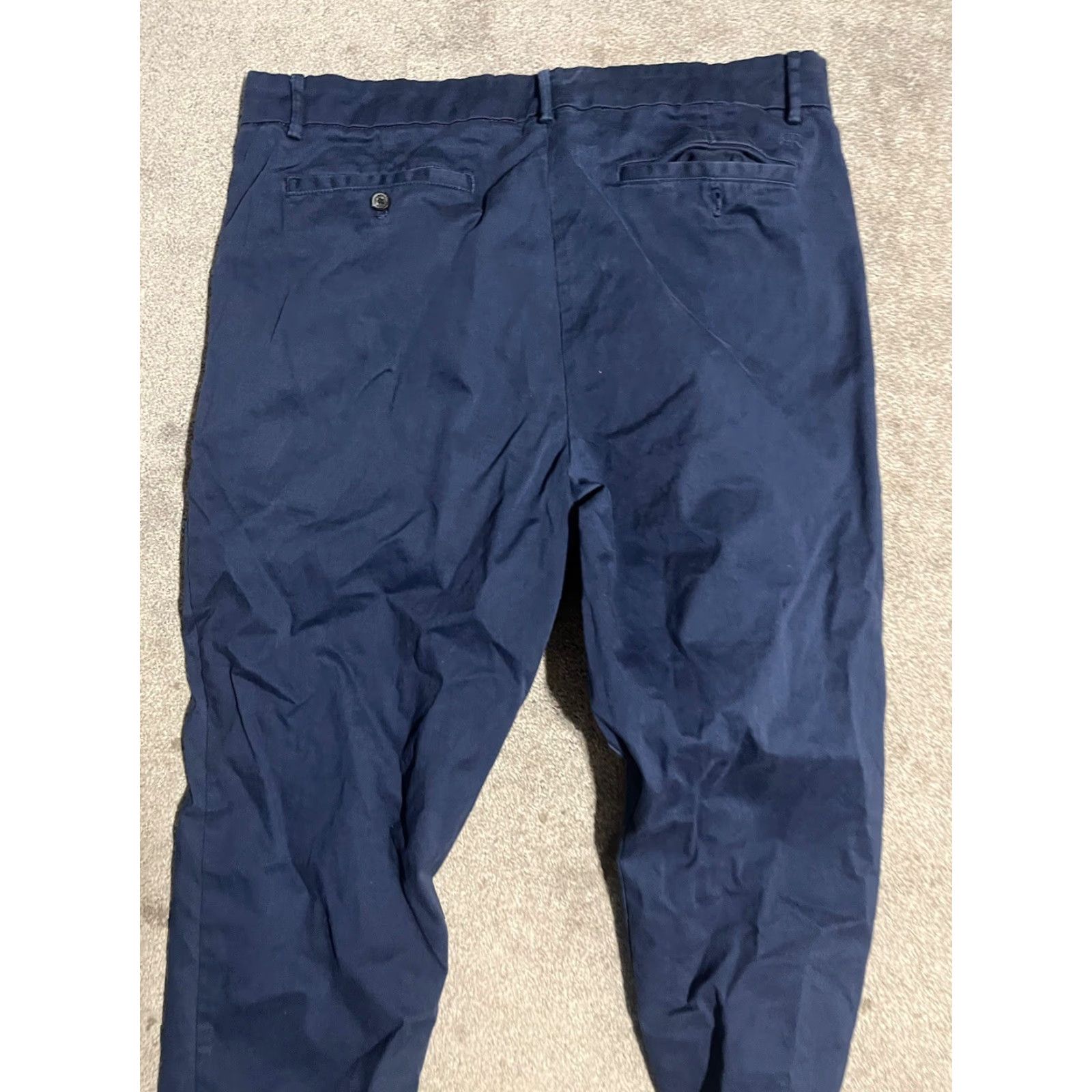 Banana Republic banana republic Mens Pants 38x34 Navy blue Cotton Polyester Blend Dress Pants Slim Womens? No, Mens. Size US 38 / EU 54 - 4 Thumbnail