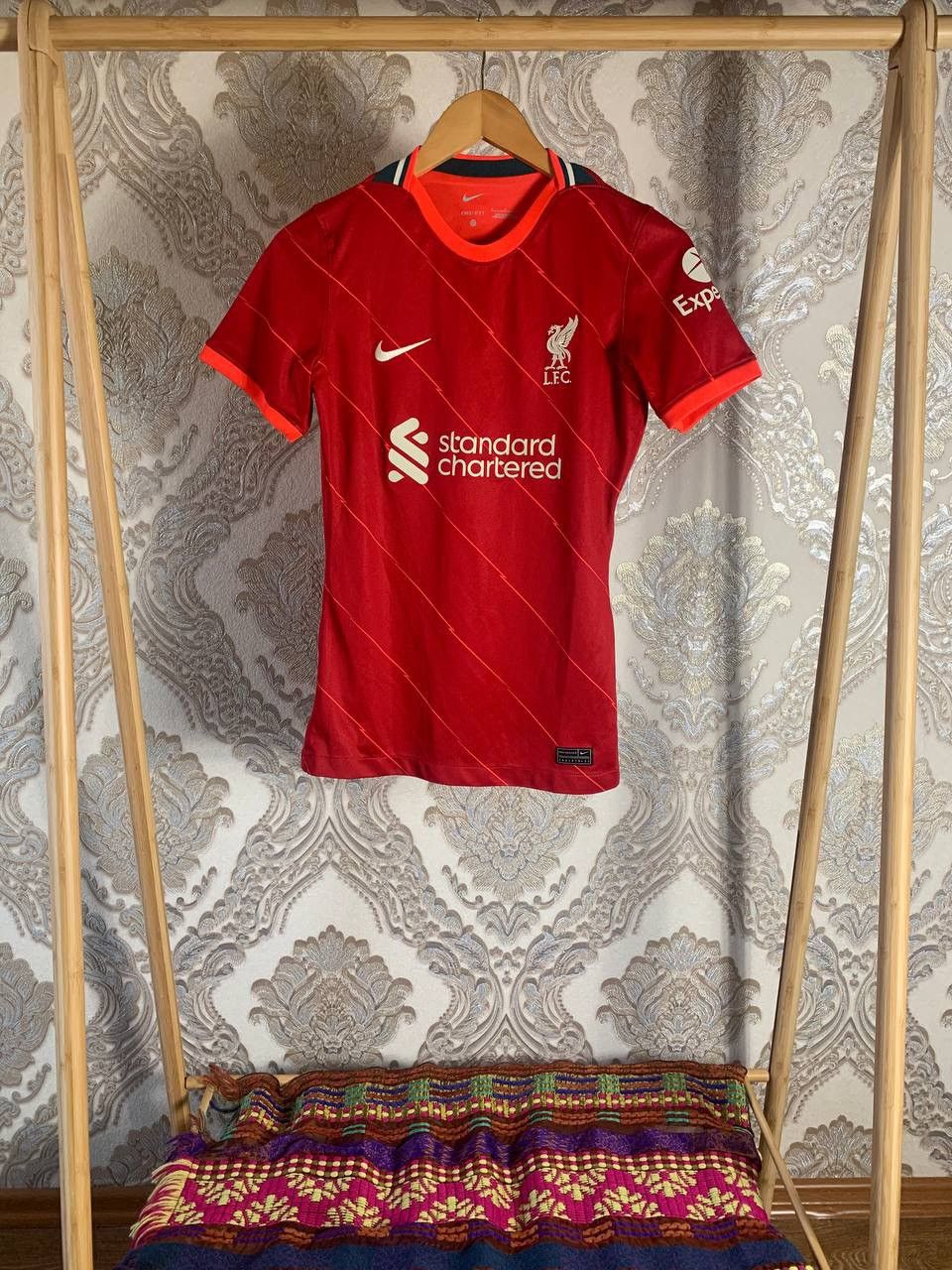 Nike × Vintage VERY RARE NIKE FC LIVERPOOL ENGLAND SOCCER JERSEY Y2K DRILL Size US S / EU 44-46 / 1 - 1 Thumbnail