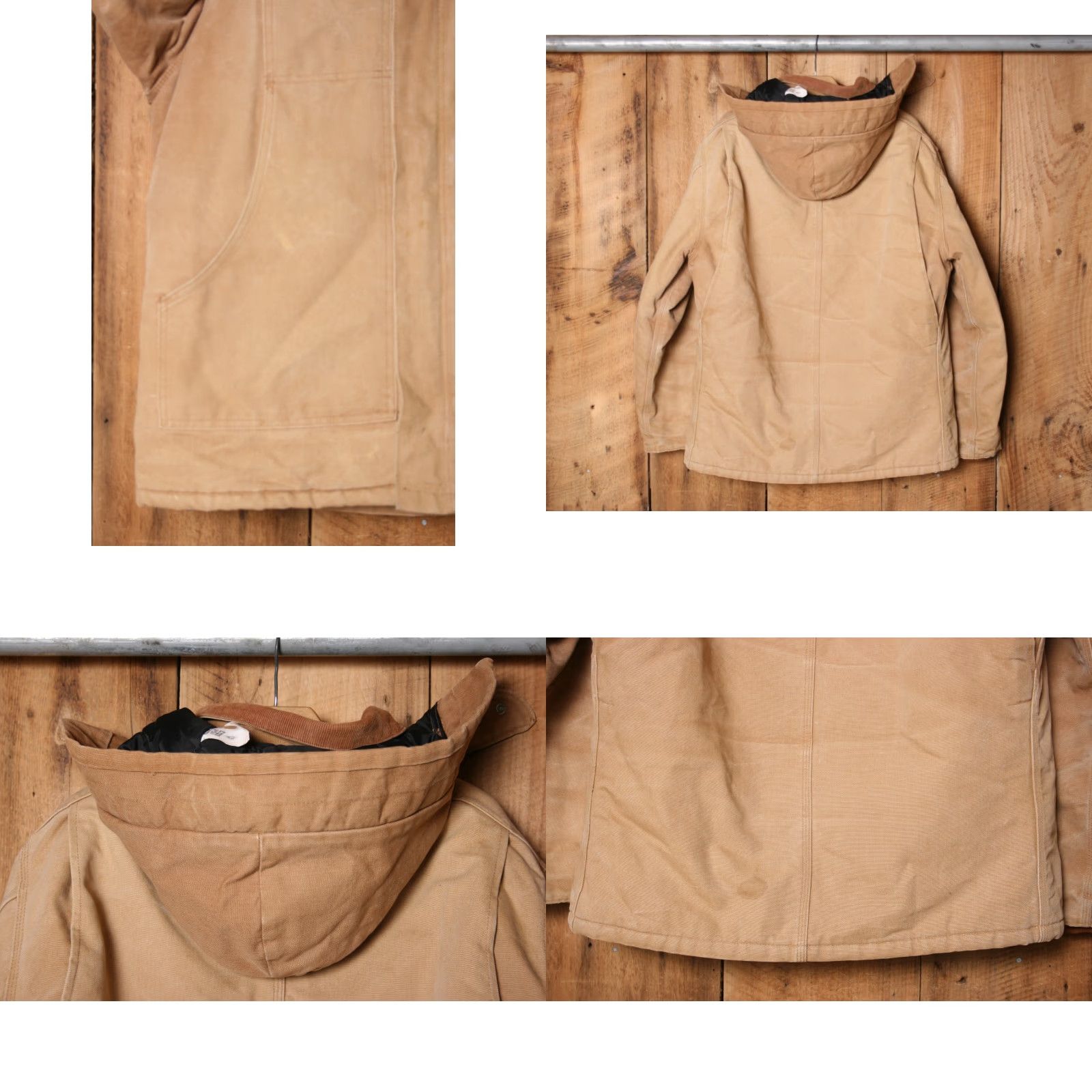 Carhartt VINTAGE Carhartt Jacket Duck Canvas Arctic Quilt Lined Hood Sz. 46R Brown C03BRN A02 46 Regular Mens Size US S / EU 44-46 / 1 - 8 Thumbnail