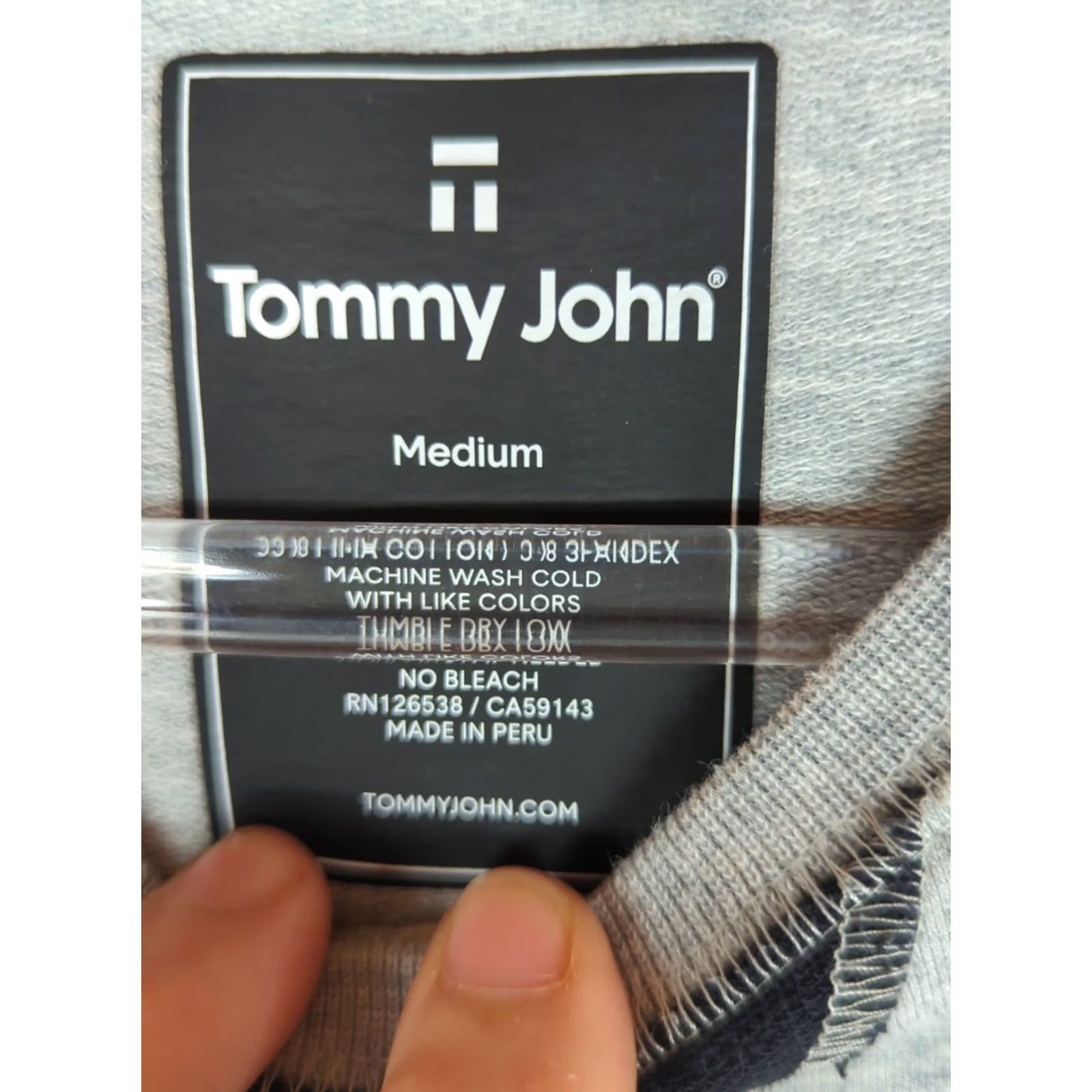 Vintage Tommy John Sweatshirt Crew Neck Long Sleeve Gray Men's M Active Size US M / EU 48-50 / 2 - 5 Thumbnail