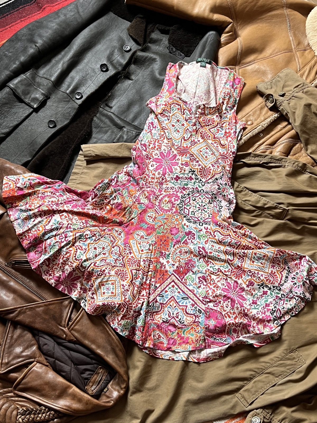 Lauren Ralph Lauren Lauren Ralph Lauren Vintage Cotton Floral Print Maxi Dress Size XS / US 0-2 / IT 36-38 - 2 Thumbnail