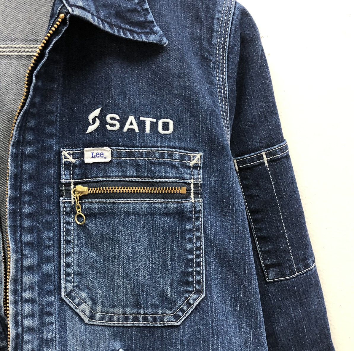 Lee Vintage 90s Lee Denim Workwear Union Made Jeans Women Jacket Size M / US 6-8 / IT 42-44 - 4 Thumbnail