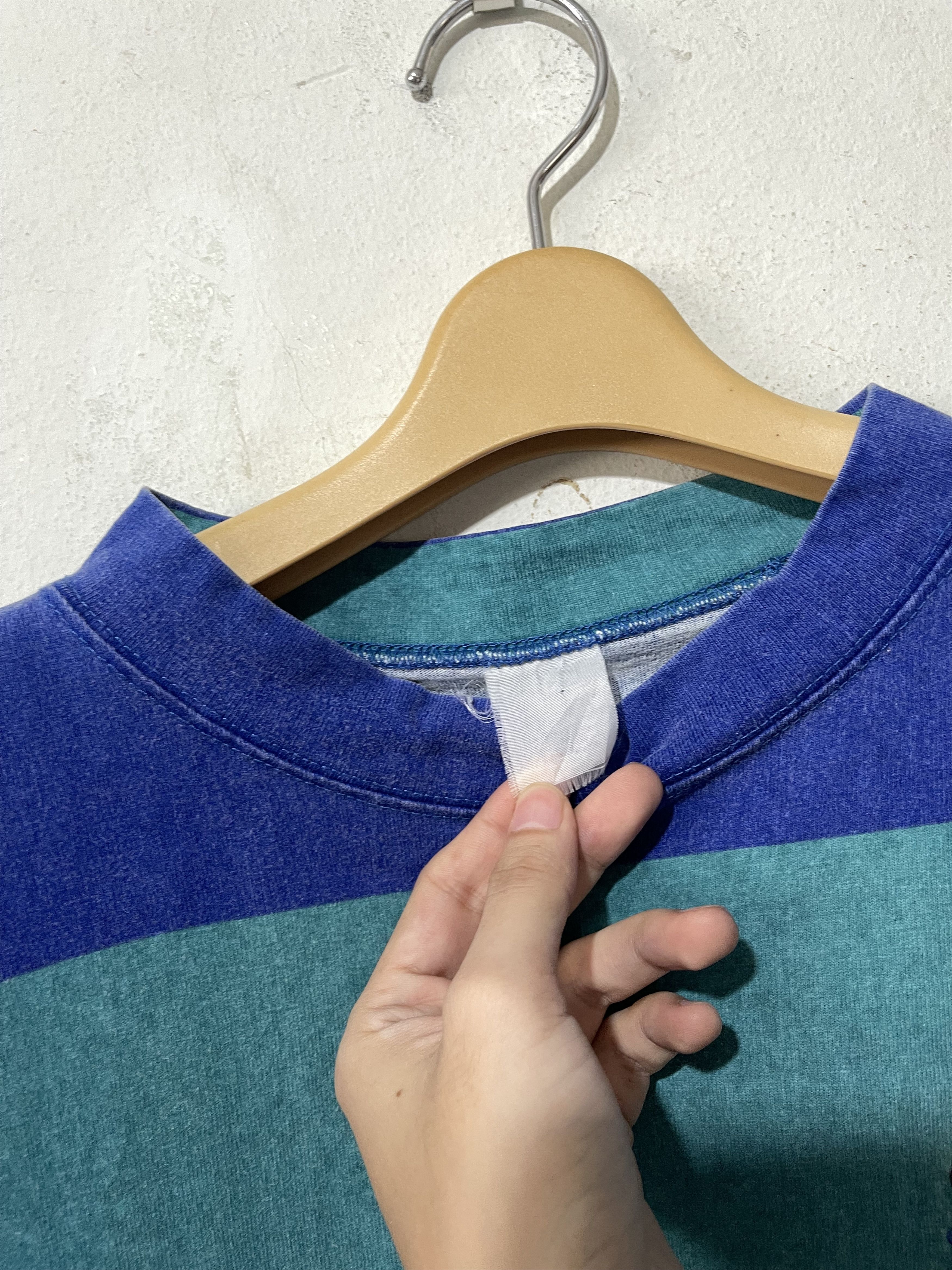 Ron Jon Surf Shop × Vintage Vintage 90s Ron Jon Surf Shop Striped Shirt Size US XL / EU 56 / 4 - 4 Thumbnail