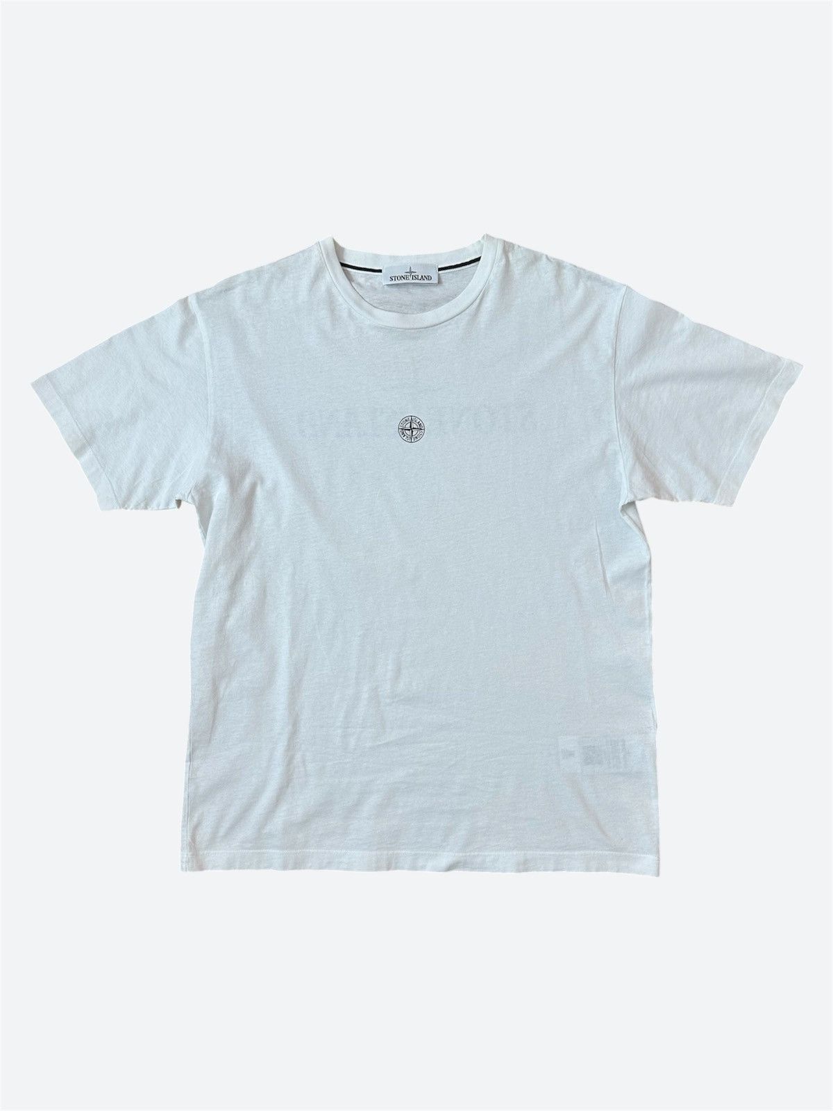 Stone Island Stone Island Slim Fit Brand Logo T-shirt White Size US L / EU 52-54 / 3 - 2 Thumbnail