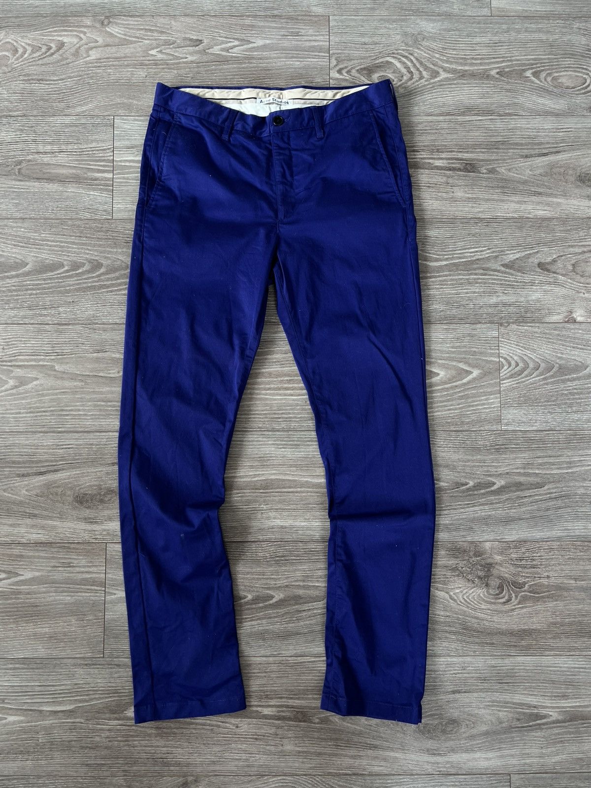 Acne Studios × Designer Archival Acne Studios Roc Satin Cotton Skinny Pants Size US 34 / EU 50 - 1 Thumbnail