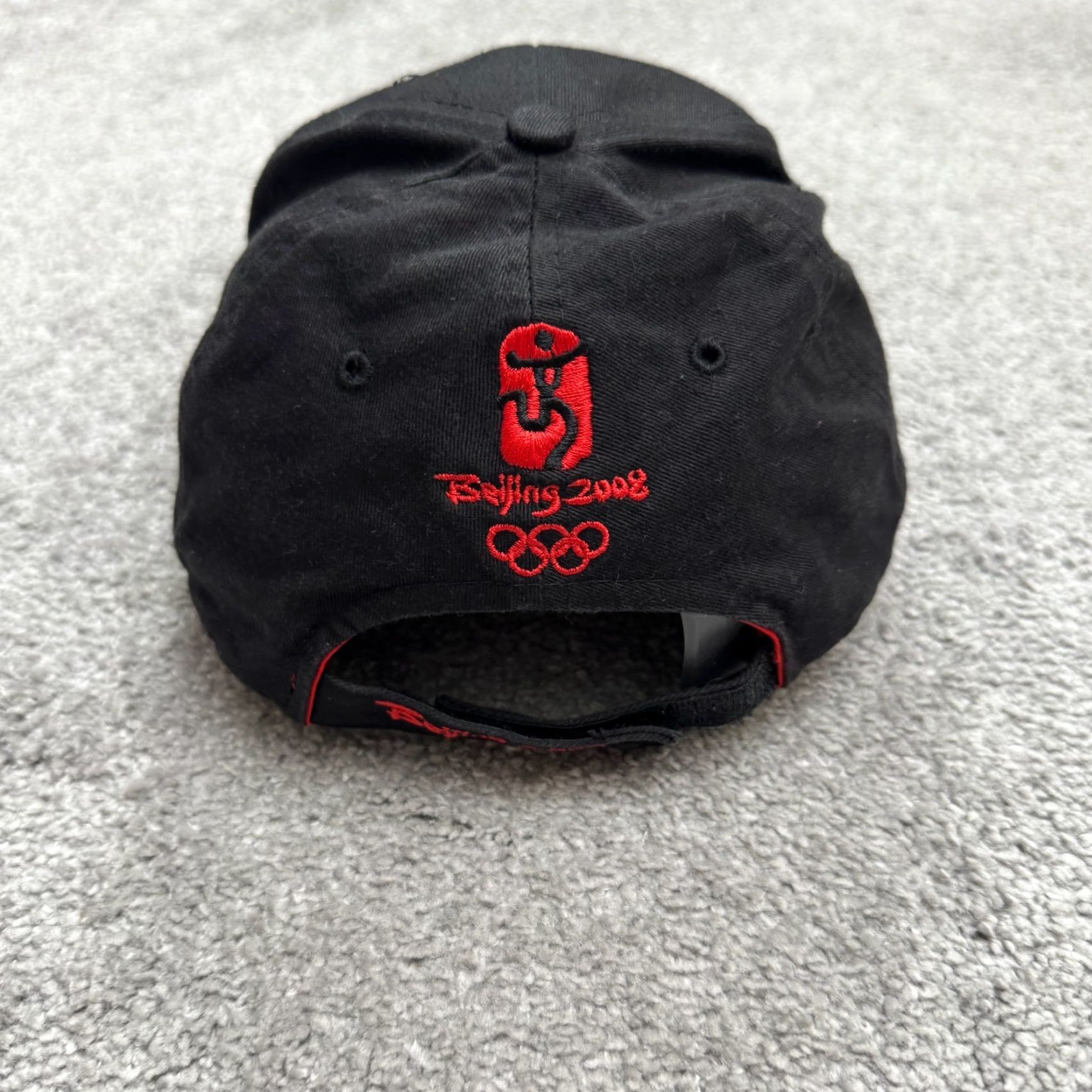 Vintage XP Apparel Beijing 2008 Olympics Baseball Cap Unisex Black Red Cap Hat Size ONE SIZE - 6 Thumbnail