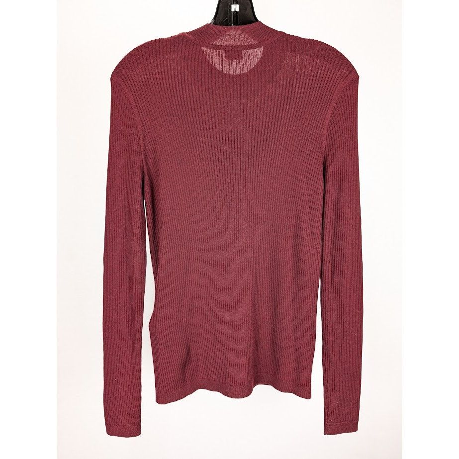 Saint Laurent Paris o1rshd1 Sweater in Burgundy Size US XL / EU 56 / 4 - 7 Thumbnail