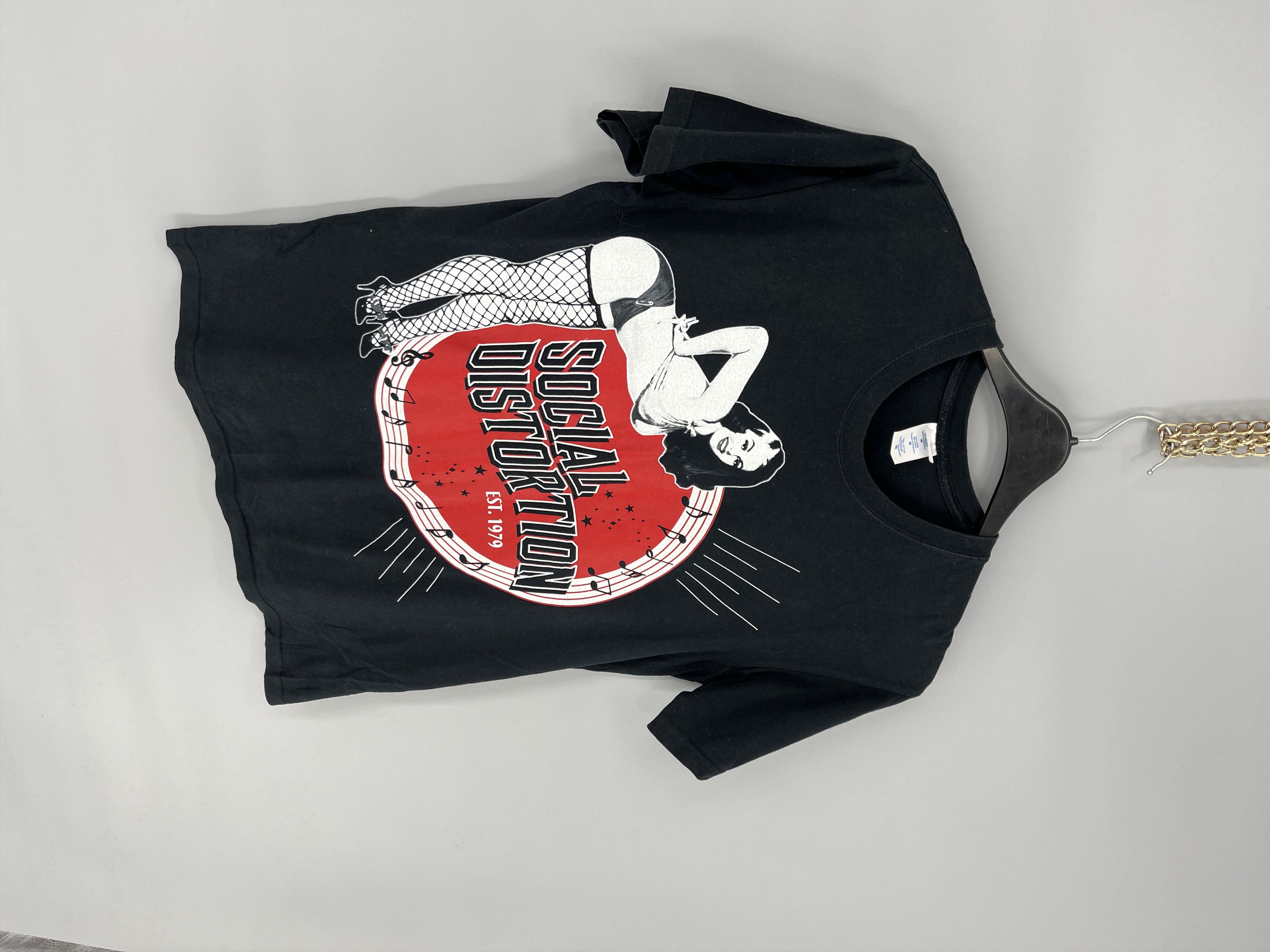 Band Tees × Vintage Vintage Social Distortion Punk Band Sexy t-shirt Y2K Size US M / EU 48-50 / 2 - 3 Thumbnail