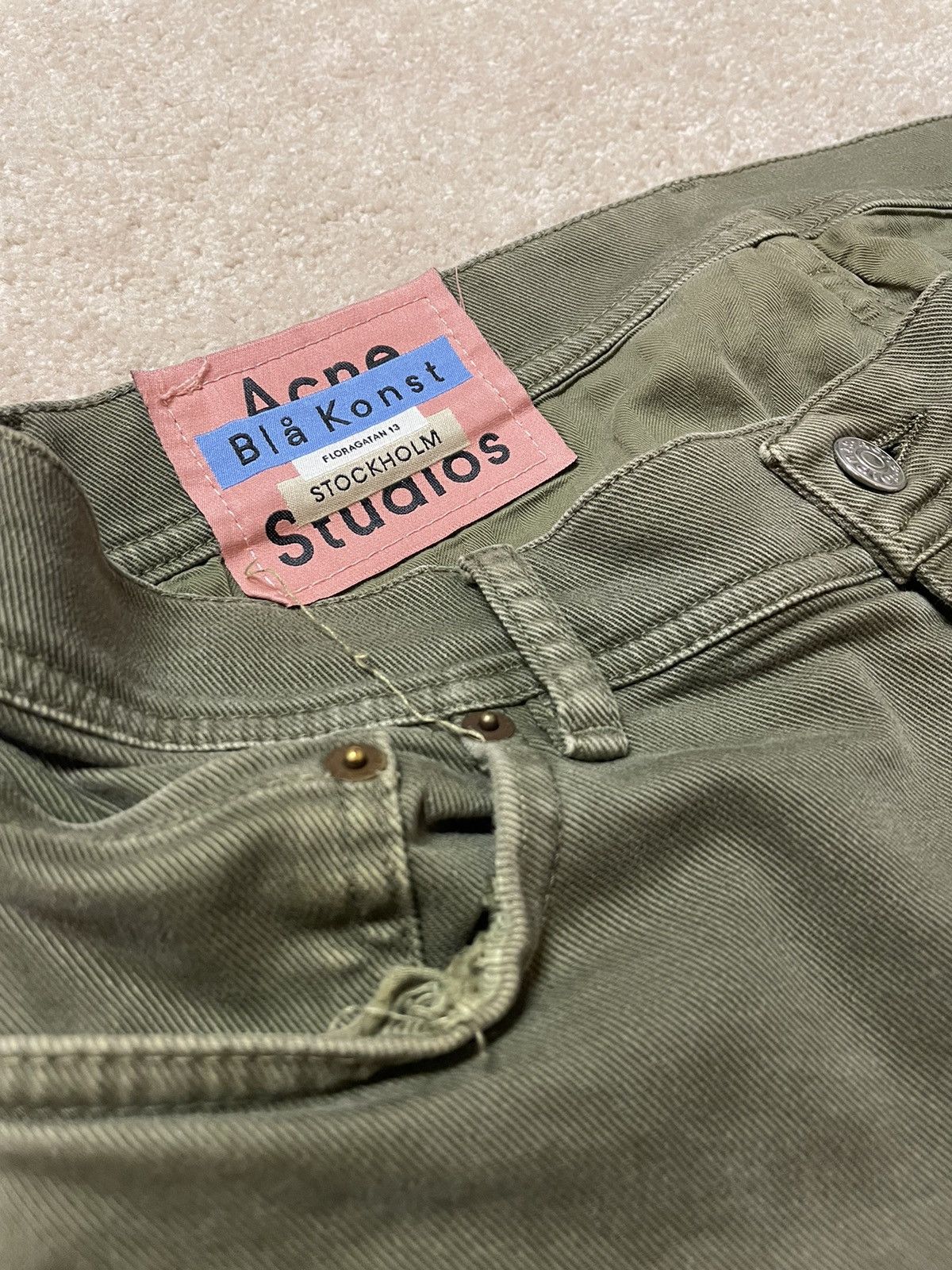 Acne Studios Acne Studios Blå Konst Denim Green Pants Size US 32 / EU 48 - 5 Thumbnail