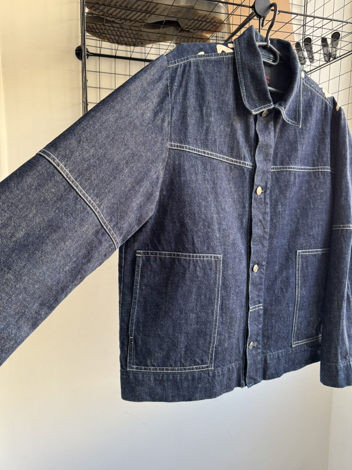 Japanese Brand × Vintage Wale Adeyemi B Side Mens Japan Denim Jacket Size US L / EU 52-54 / 3 - 6 Thumbnail