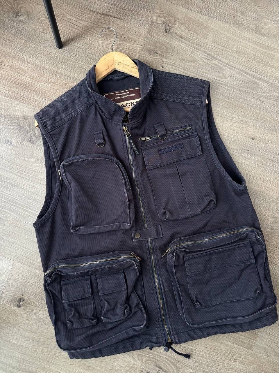 Japanese Brand × Vintage Vintage Japanese Slacks Distributed Faded West Pocket Jacket Size US M / EU 48-50 / 2 - 14 Thumbnail