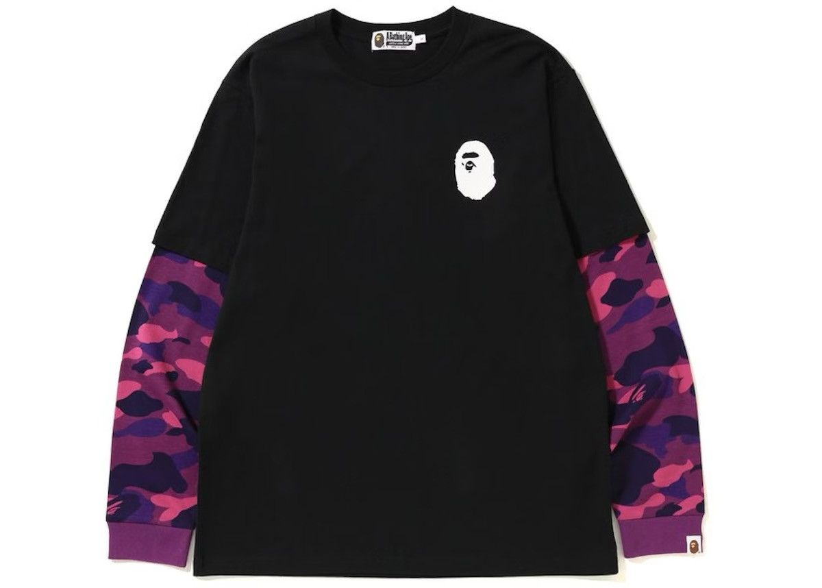 Bape Bape purple camo Long Sleeve Size US XXL / EU 58 / 5 - 1 Thumbnail