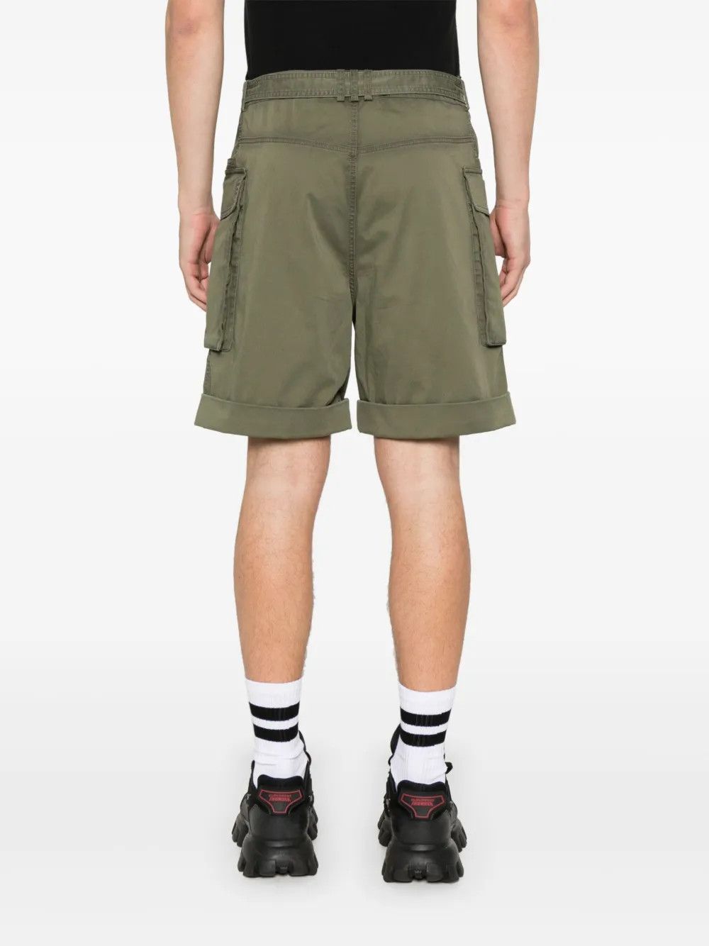 Balmain o1y0426 Short in Military Green Size US 38 / EU 54 - 4 Thumbnail