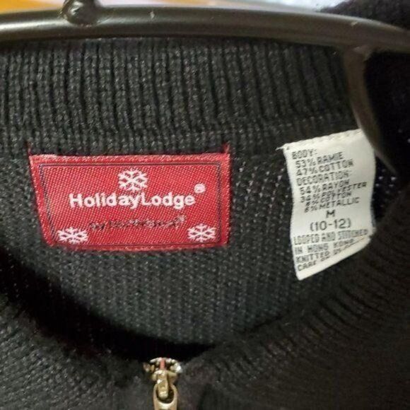 Vintage Northcrest Holiday Lodge Embroidered Embellished Collared Fu Size M / US 6-8 / IT 42-44 - 3 Thumbnail
