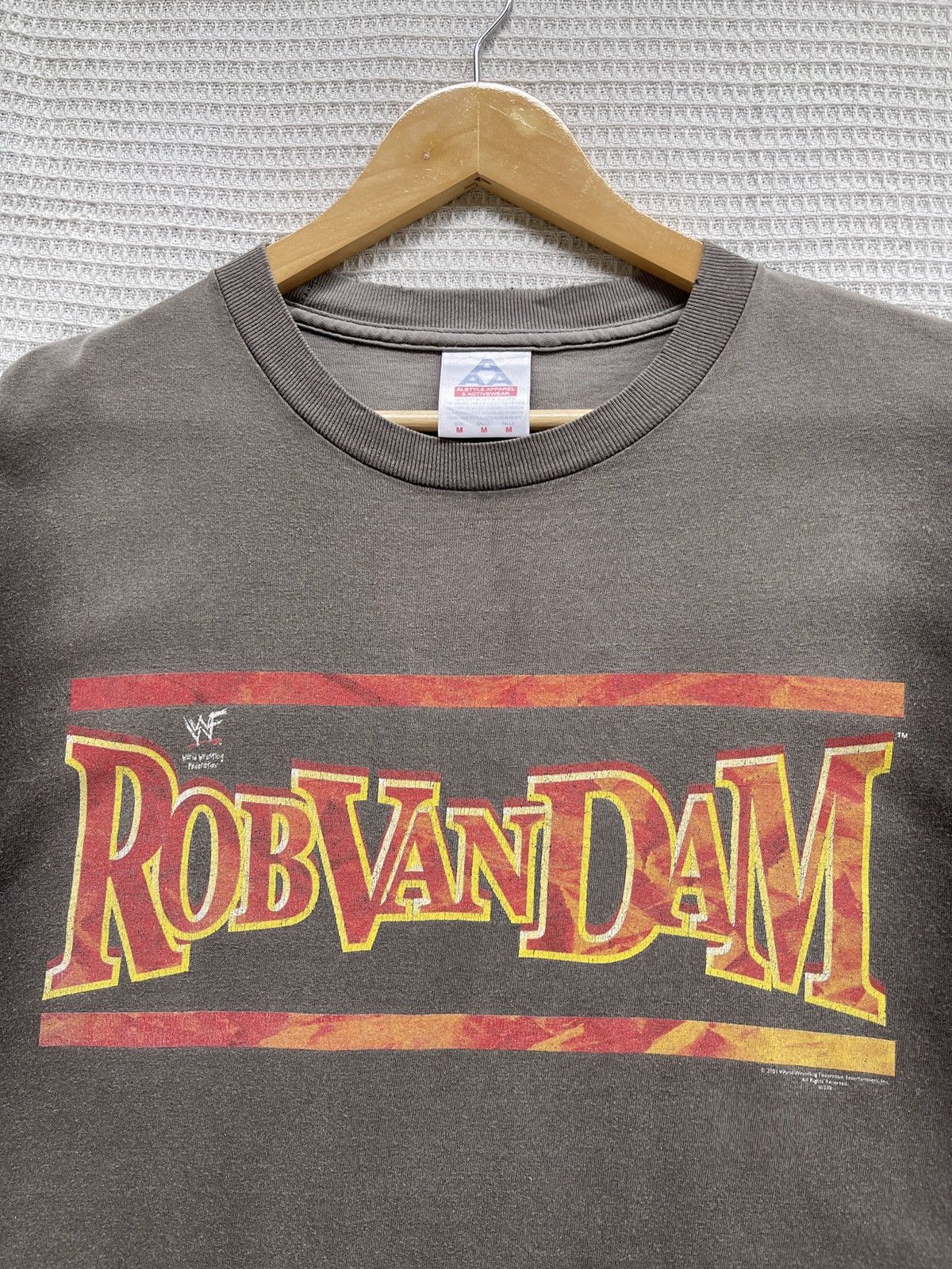 Vintage SUN FADED🔥Rare🔥Vintage WWF Rob Van Dam T Shirt Size US M / EU 48-50 / 2 - 17 Thumbnail